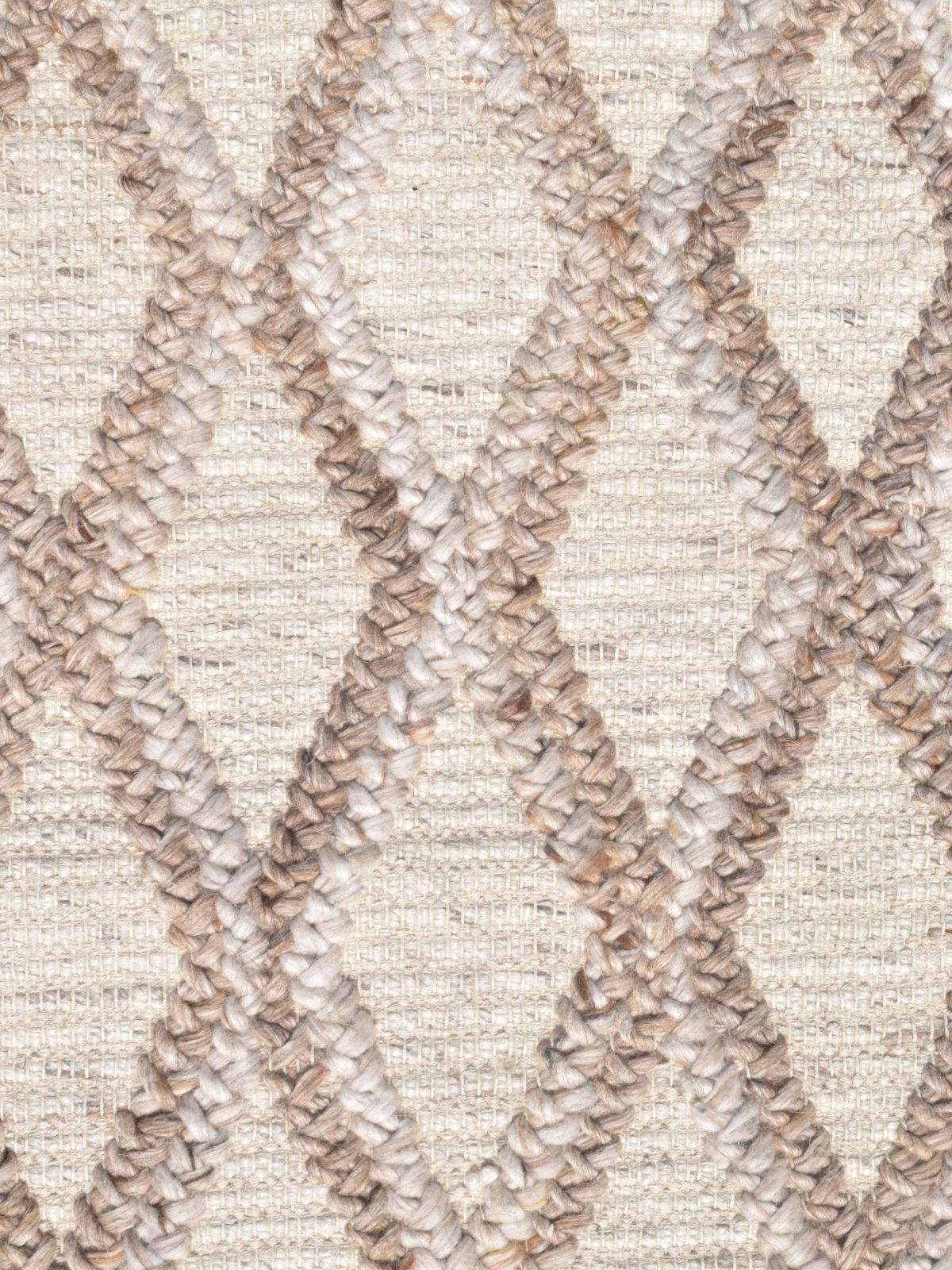 Stellar Geometry Handcrafted Rug close-up showing the wool weave and geometric motif