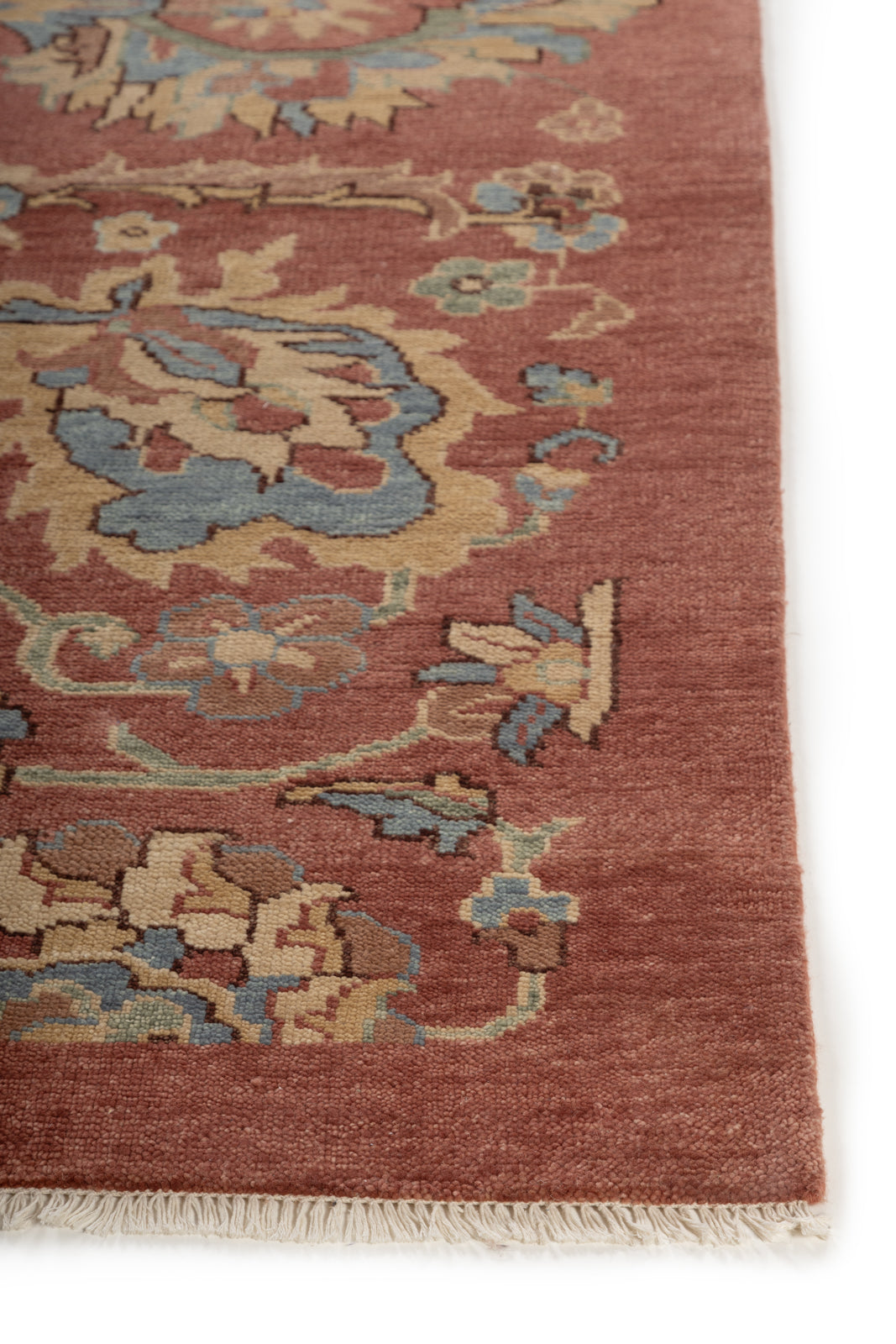 Sultan's Grace Rug wool rug styled in a living room interior