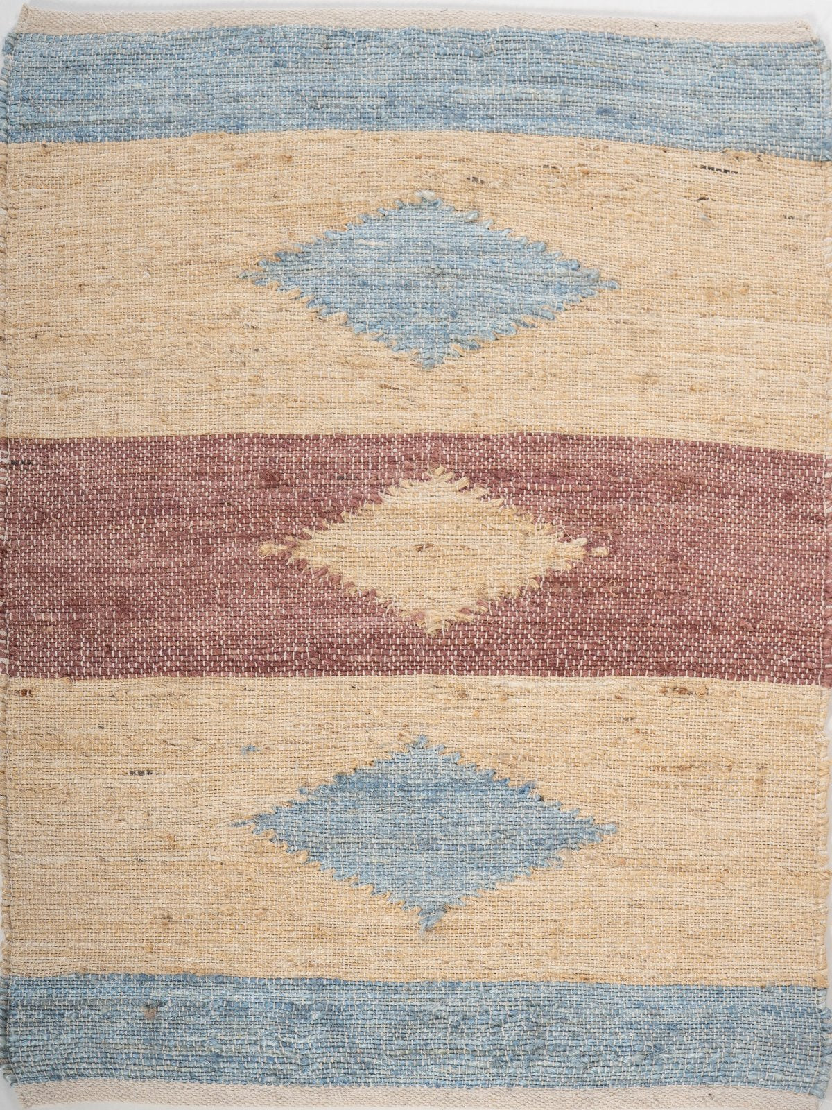 Sundown Mirage Rug wool rug in red tones, overhead view