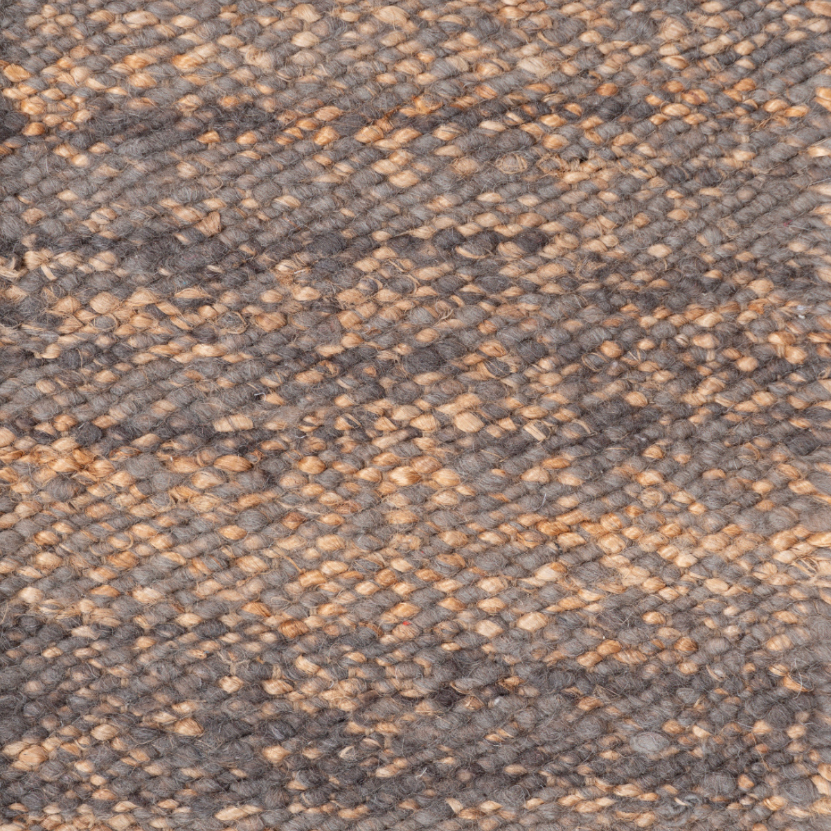 Terrain : Flintstone jute rug product view in grey tones
