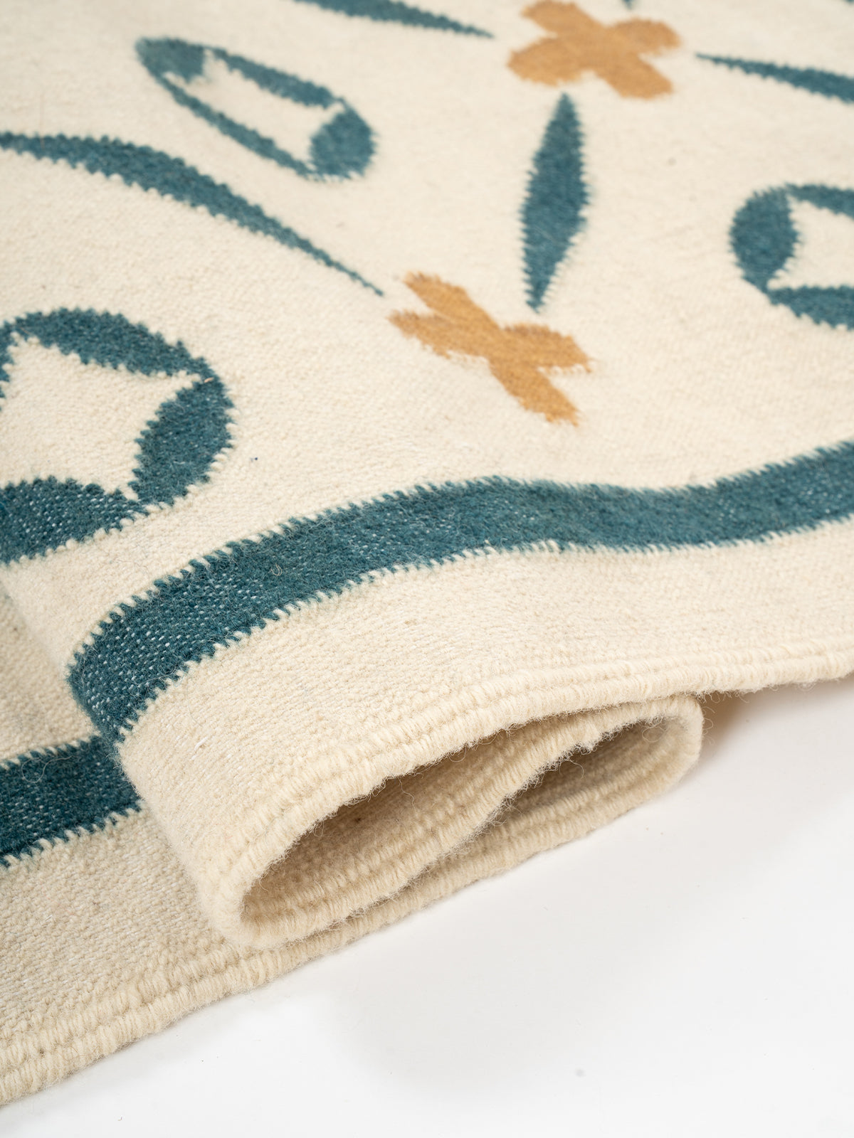Terrana Wool Rug-Beige - additional product view showing the wool rug