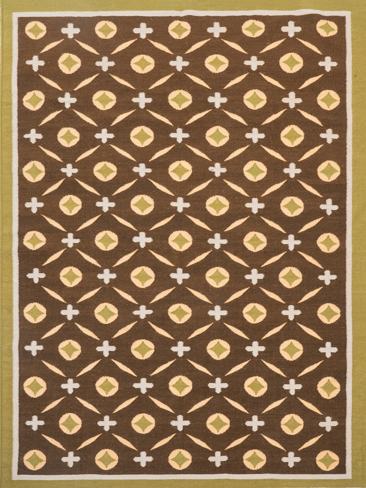 Terrana Wool Rug-Brown wool rug in brown tones