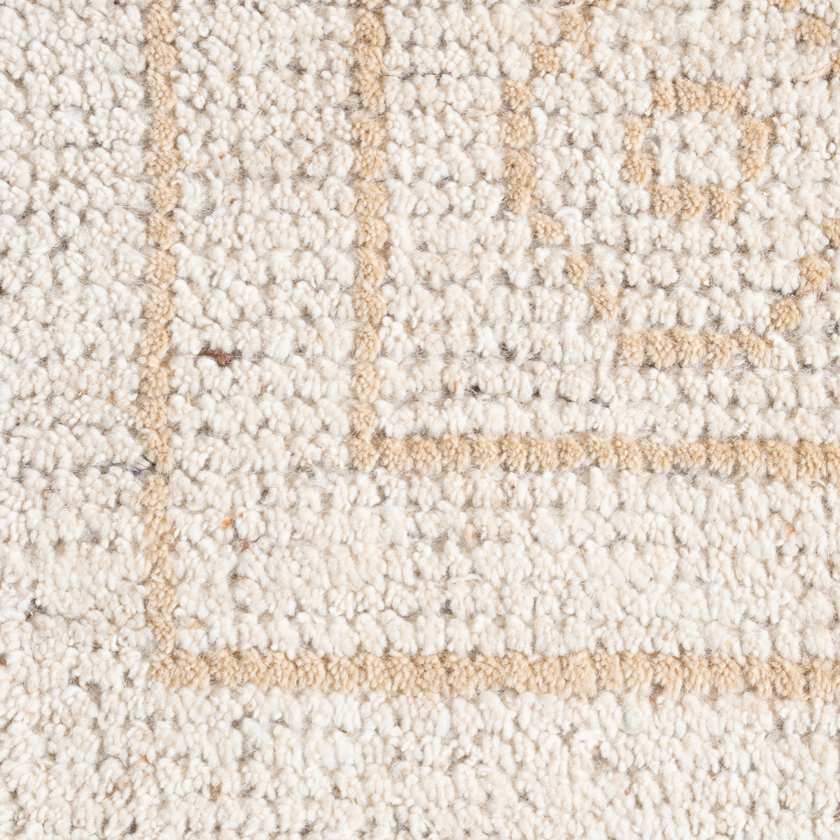 Tethered Landscapes : Sands of Jura wool rug in neutral tones