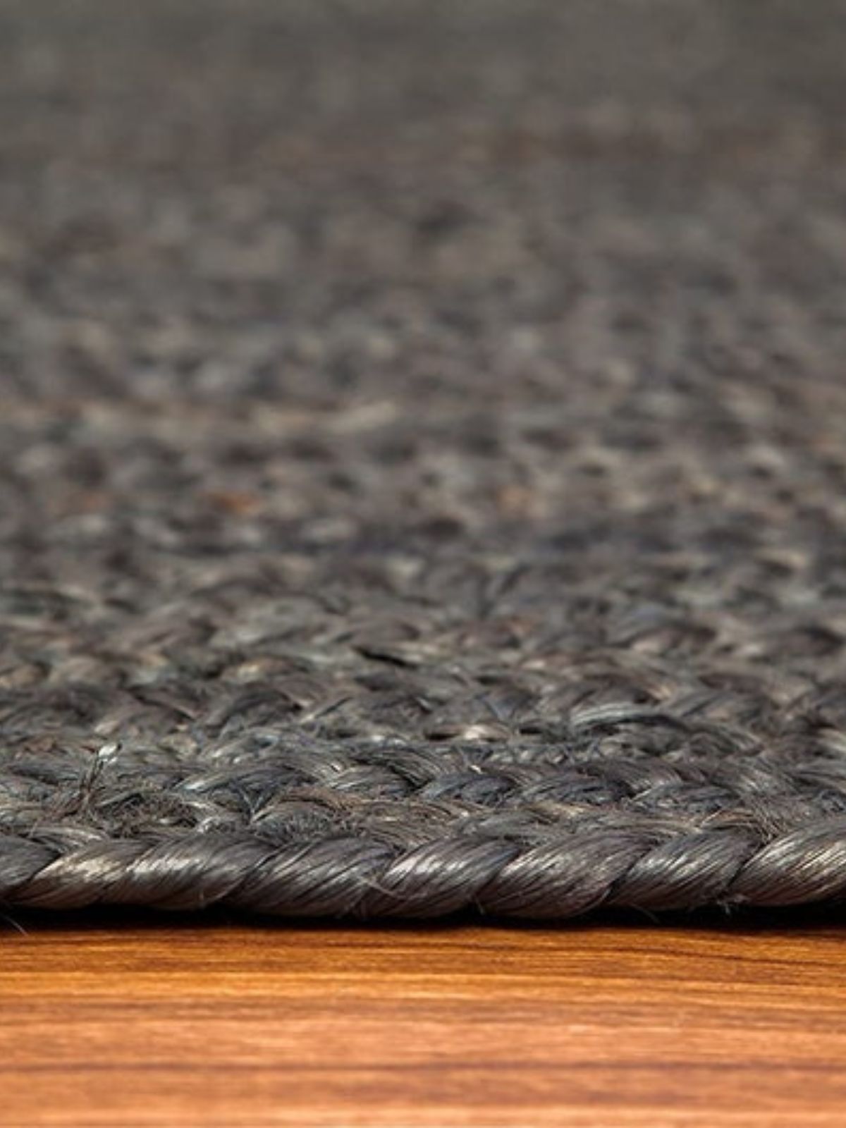 Thaba braided area rug-Grey - additional product view showing the jute rug