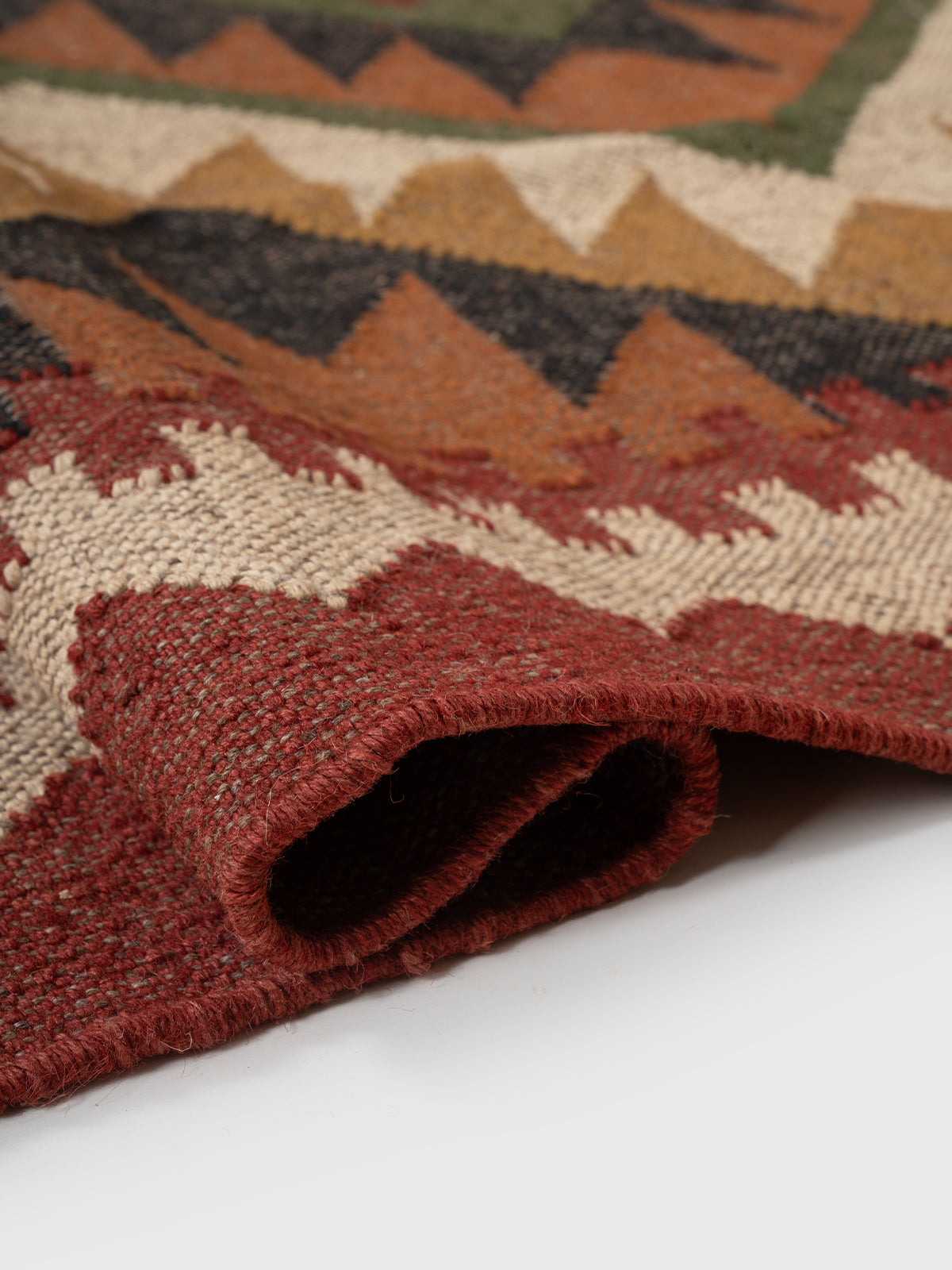 The Adobe Stack Rug - additional product view showing the wool rug