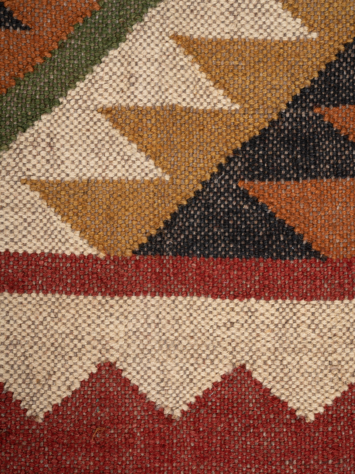 The Adobe Stack Rug - additional product view showing the wool rug