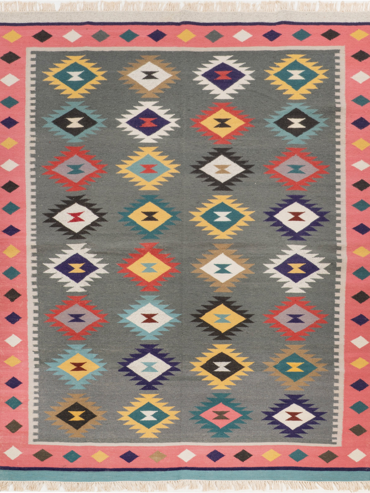 The Bohemian Delight Rug wool rug in multicoloured tones