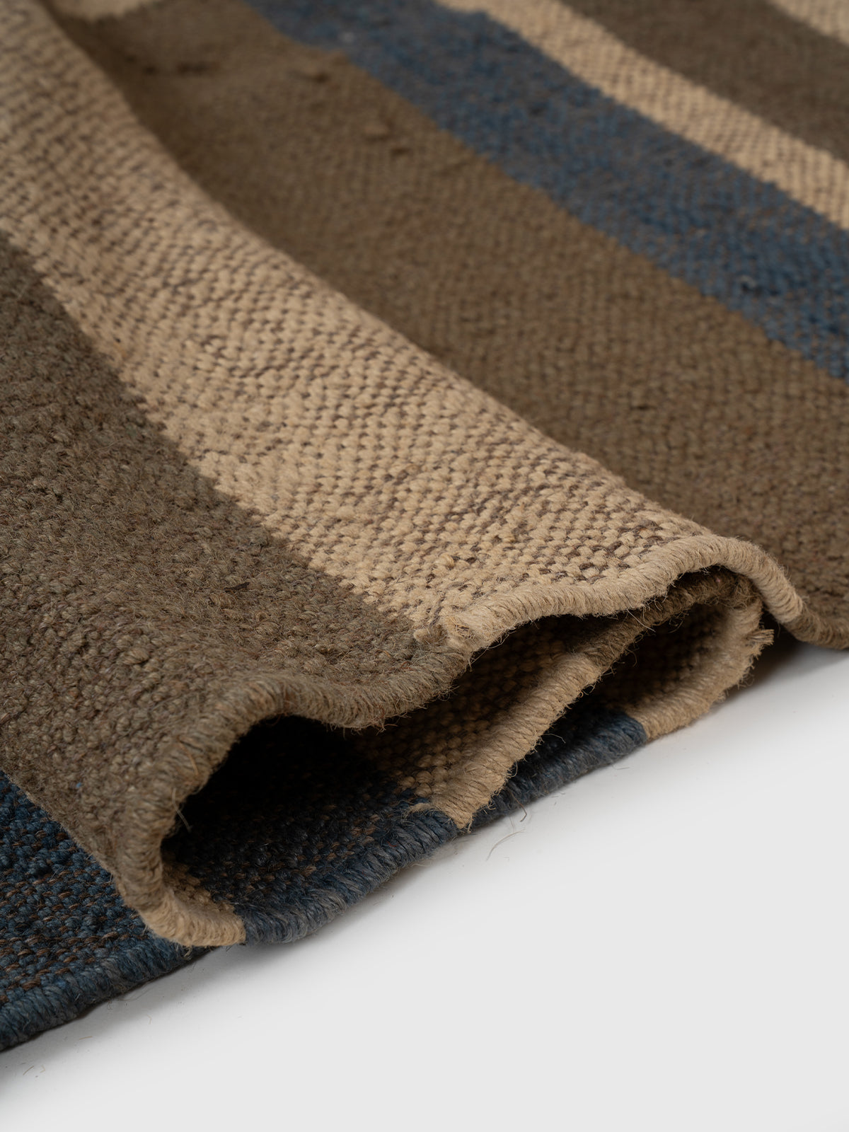 The Canyon Blocks Kilim - additional product view showing the wool rug