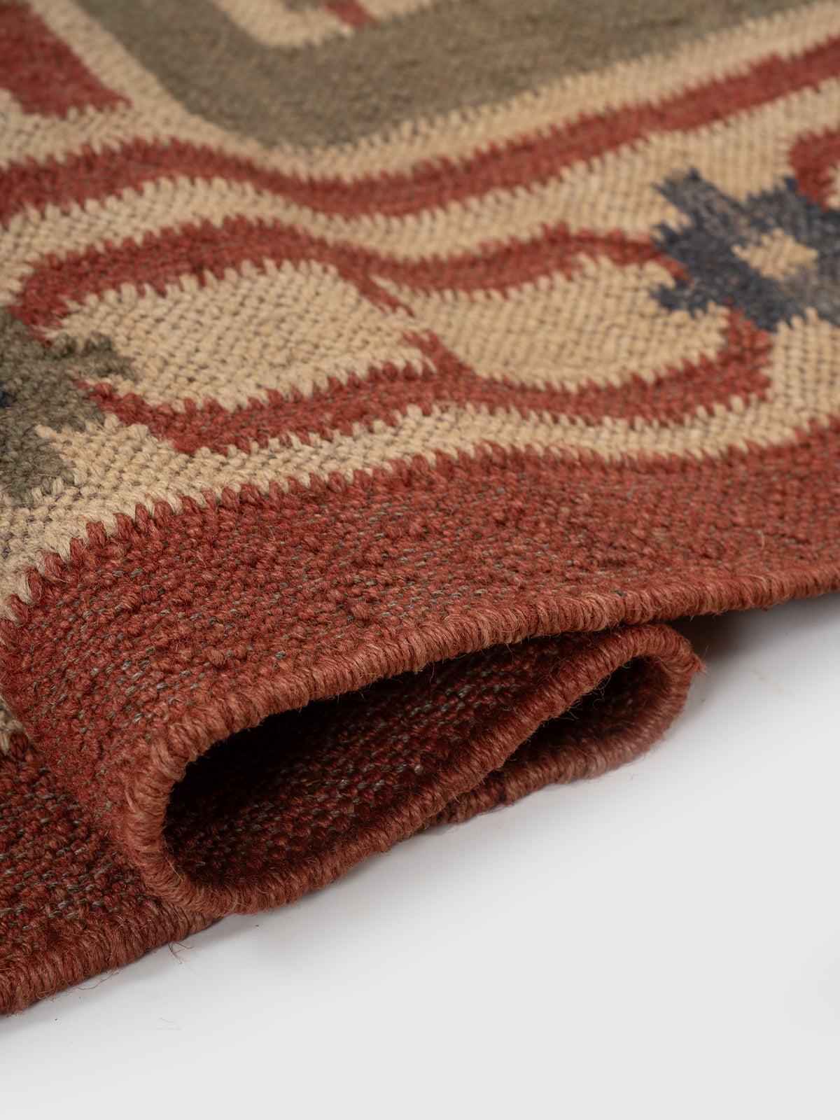 The Canyon Story Runner - wool runner laid in a hallway view