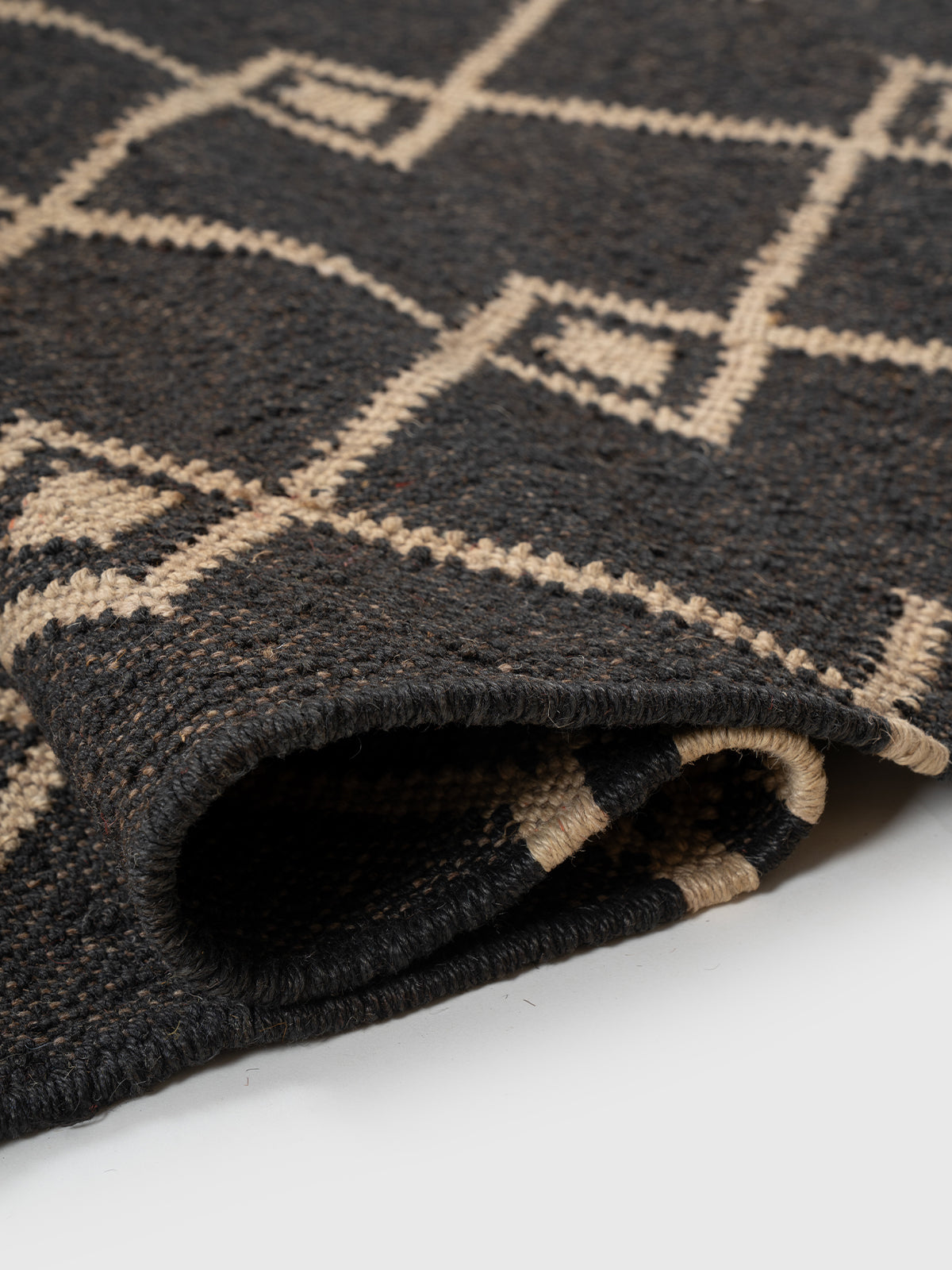 The Desert Emblem Rug - additional product view showing the wool rug