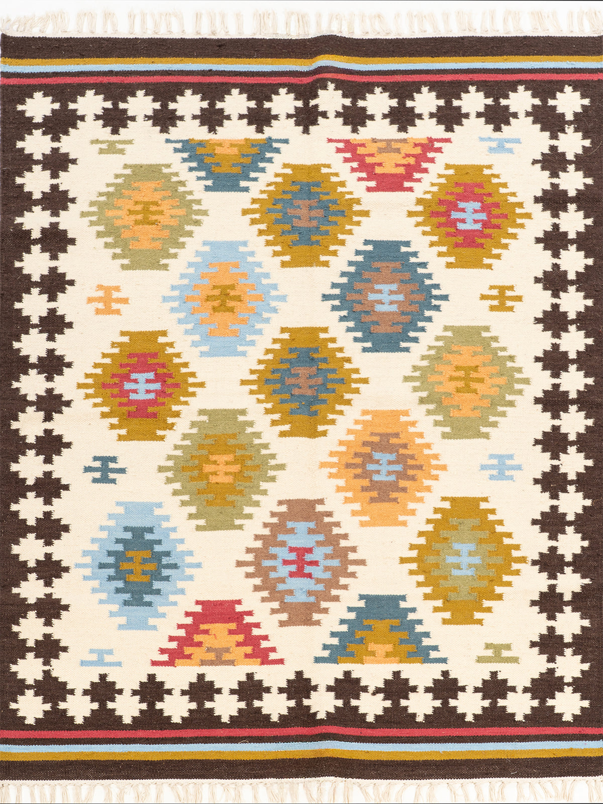 The Desert Oasis Rug wool rug in brown tones