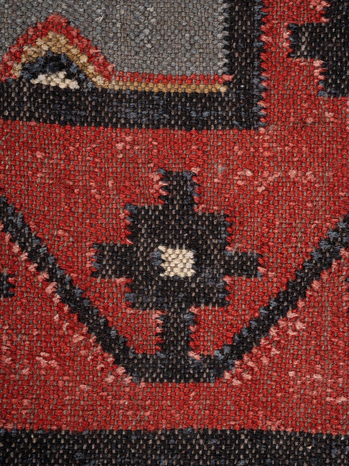 The Diamond Matrix Rug - additional product view showing the wool rug