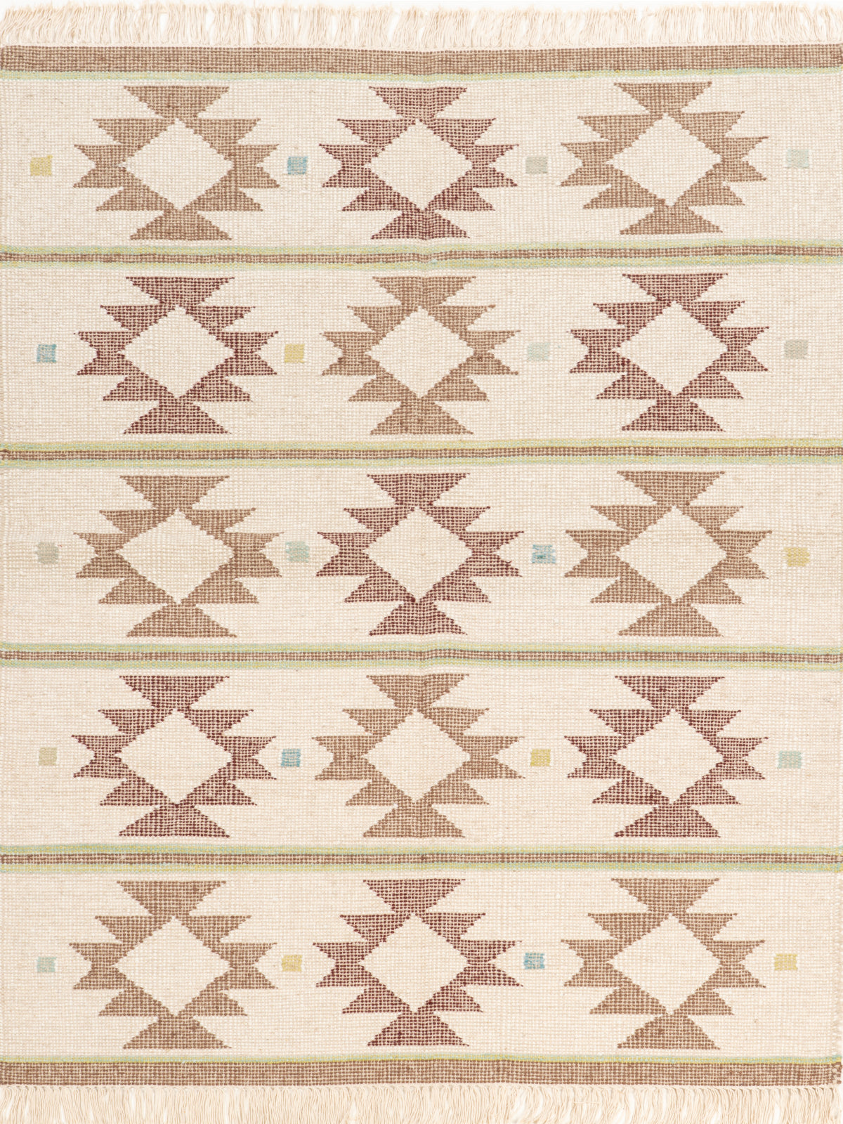 The Earth Weave Rug wool rug in brown tones