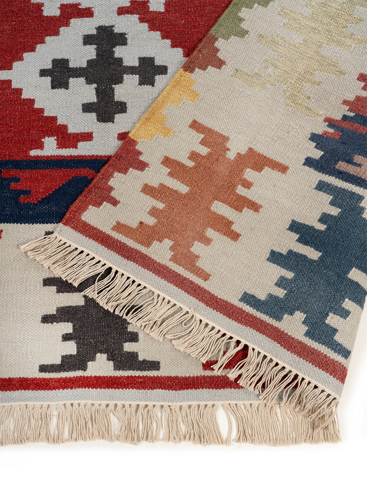 The Highland Spirit Rug detail of the traditional motif in wool