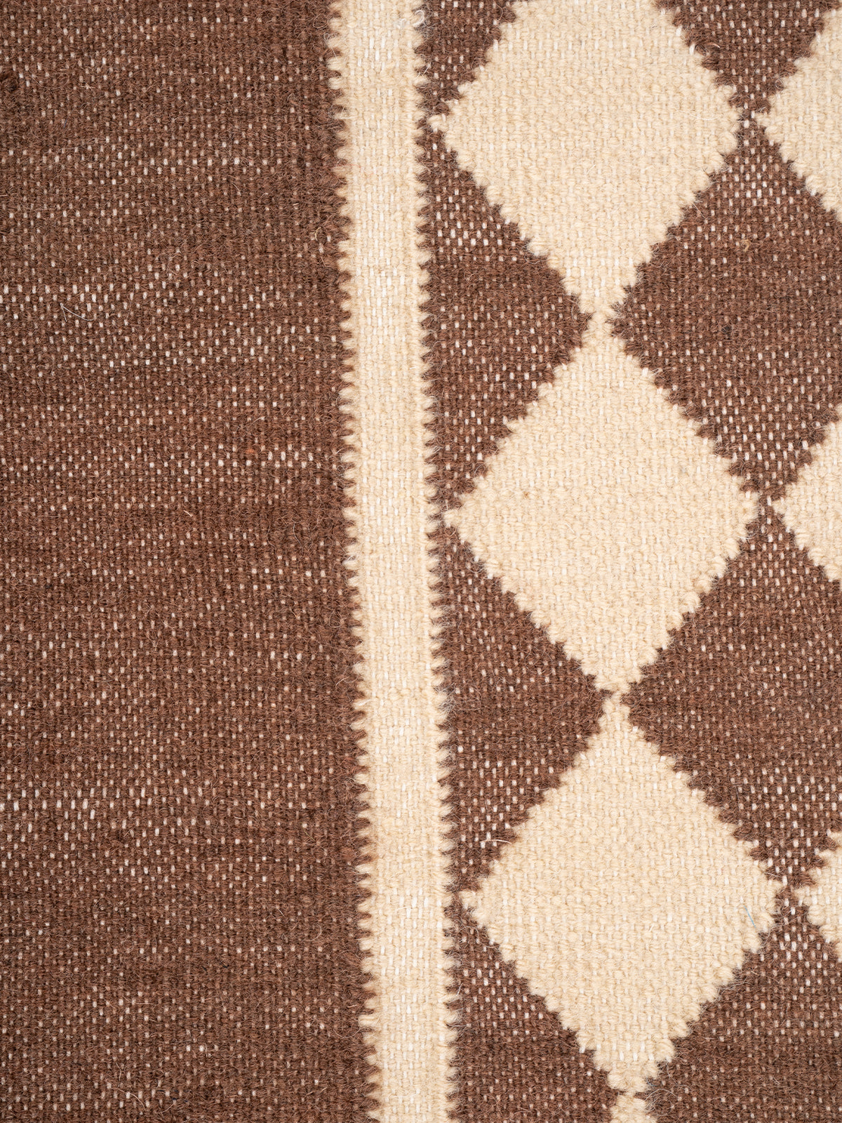 The Lattice Lane Runner - cotton runner laid in a hallway view