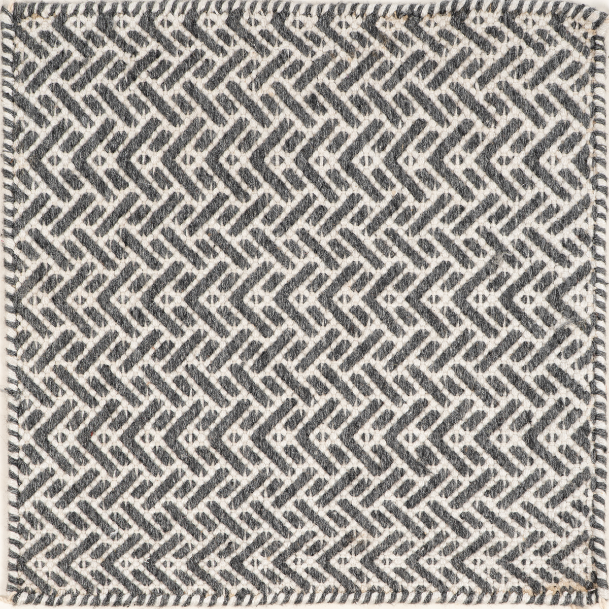 The Modern Labyrinth recycled pet rug in neutral tones