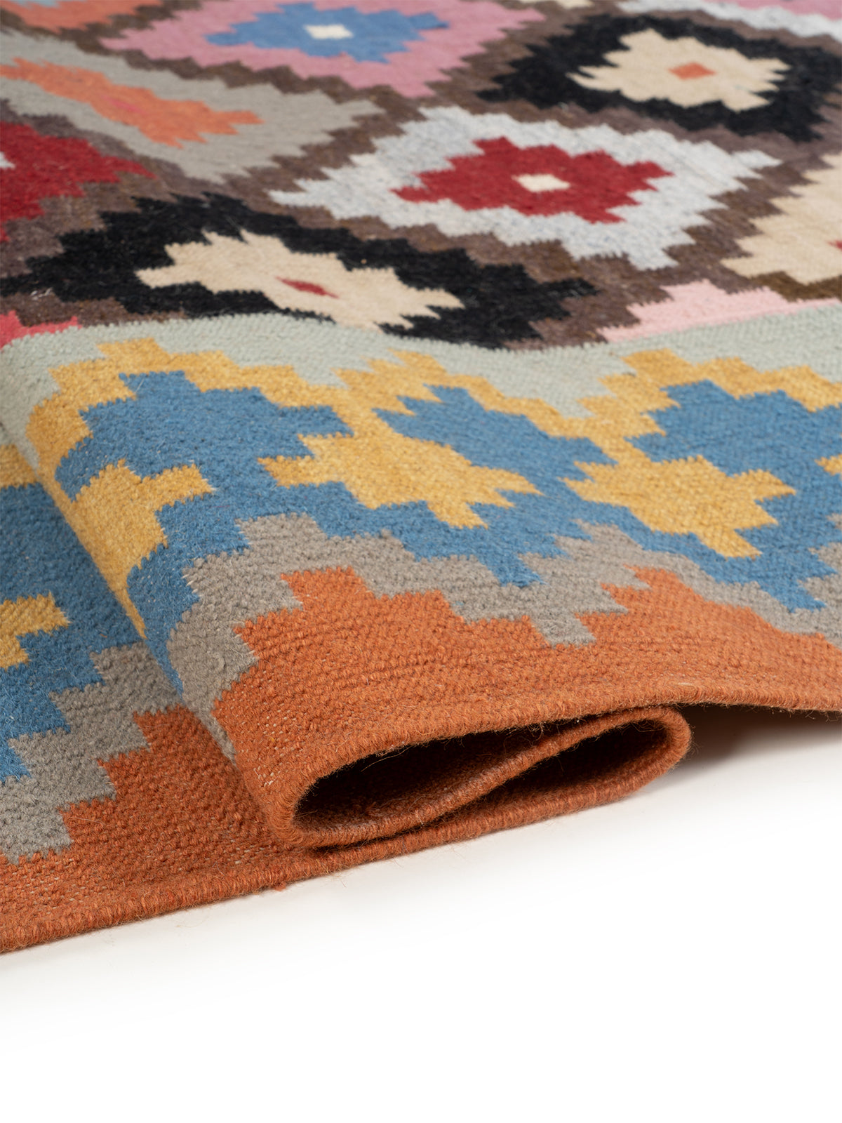 The Moroccan Bazaar Rug - additional product view showing the wool rug