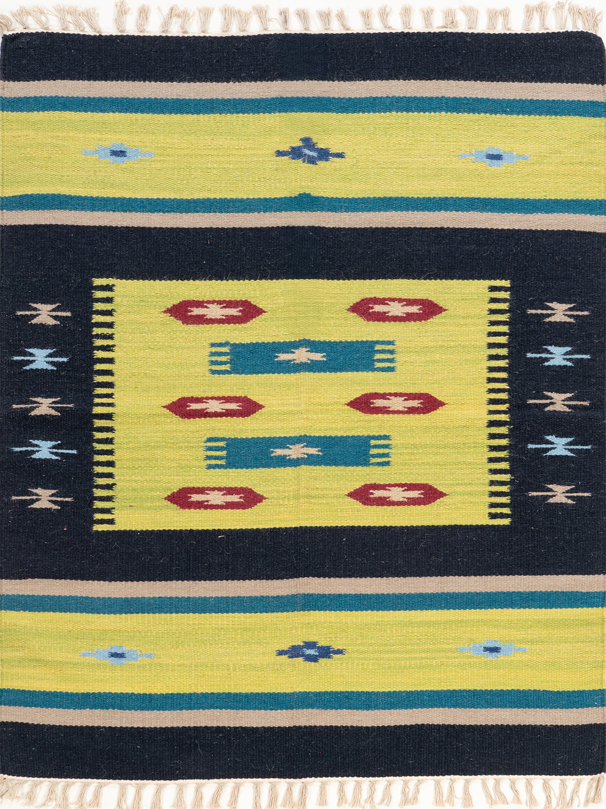 The Night Sky Rug wool rug in blue tones