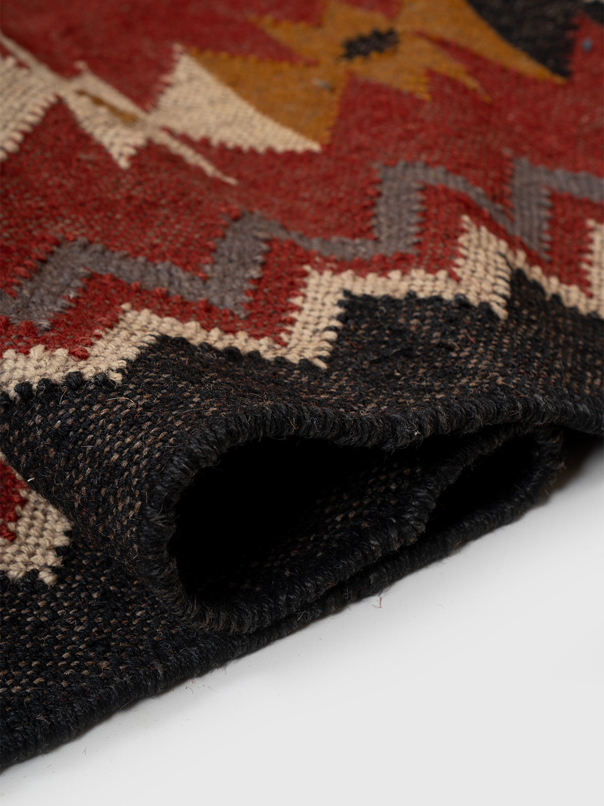 The Nomadic Star Kilim - additional product view showing the wool rug