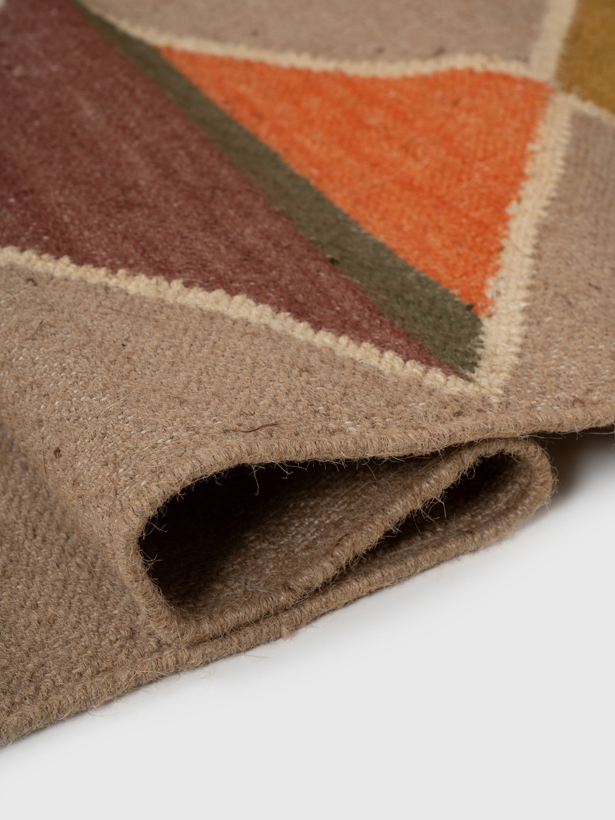 The Orchard Quilt Kilim - additional product view showing the wool rug