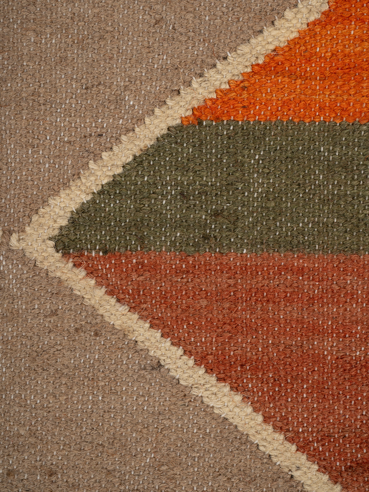 The Orchard Quilt Kilim - additional product view showing the wool rug