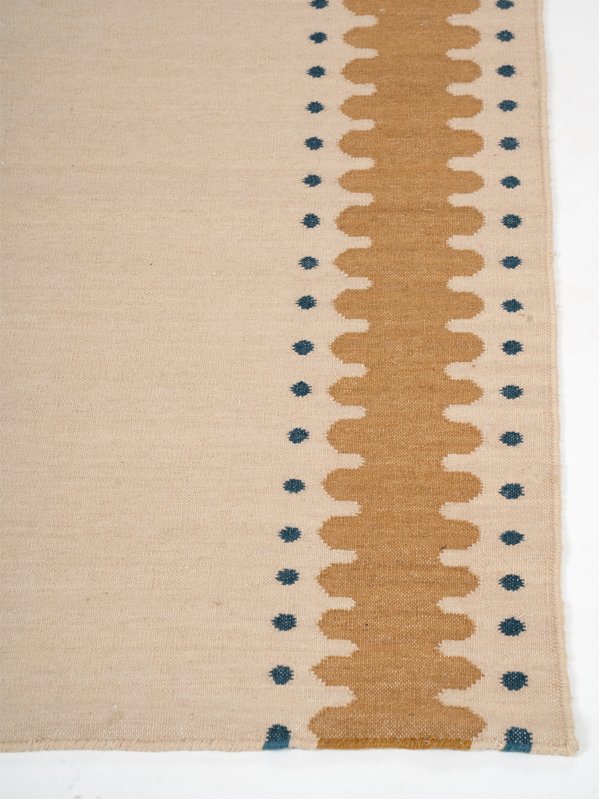 The Pebble Trail Runner - wool runner laid in a hallway view