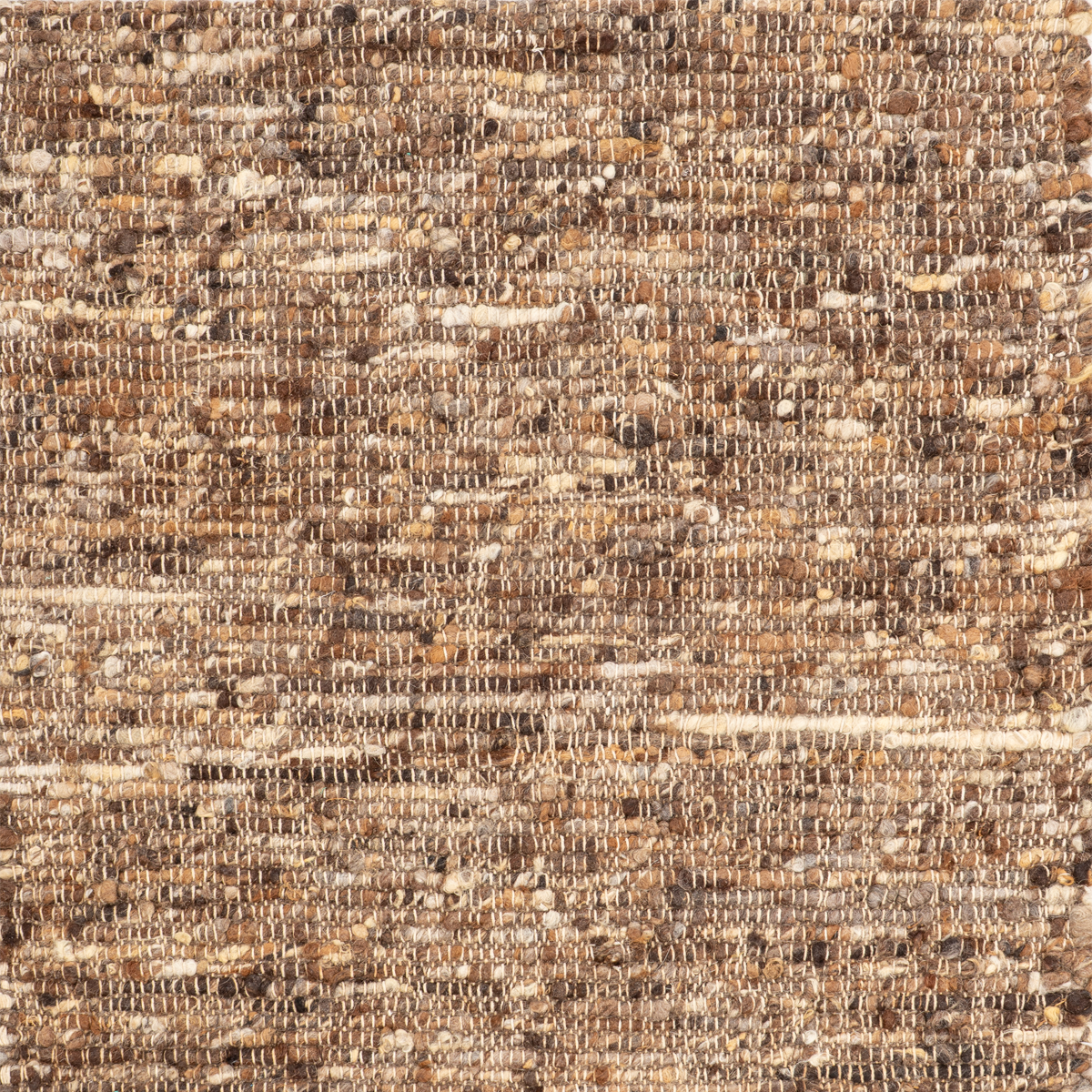 The Rustic Mocha wool rug in brown tones