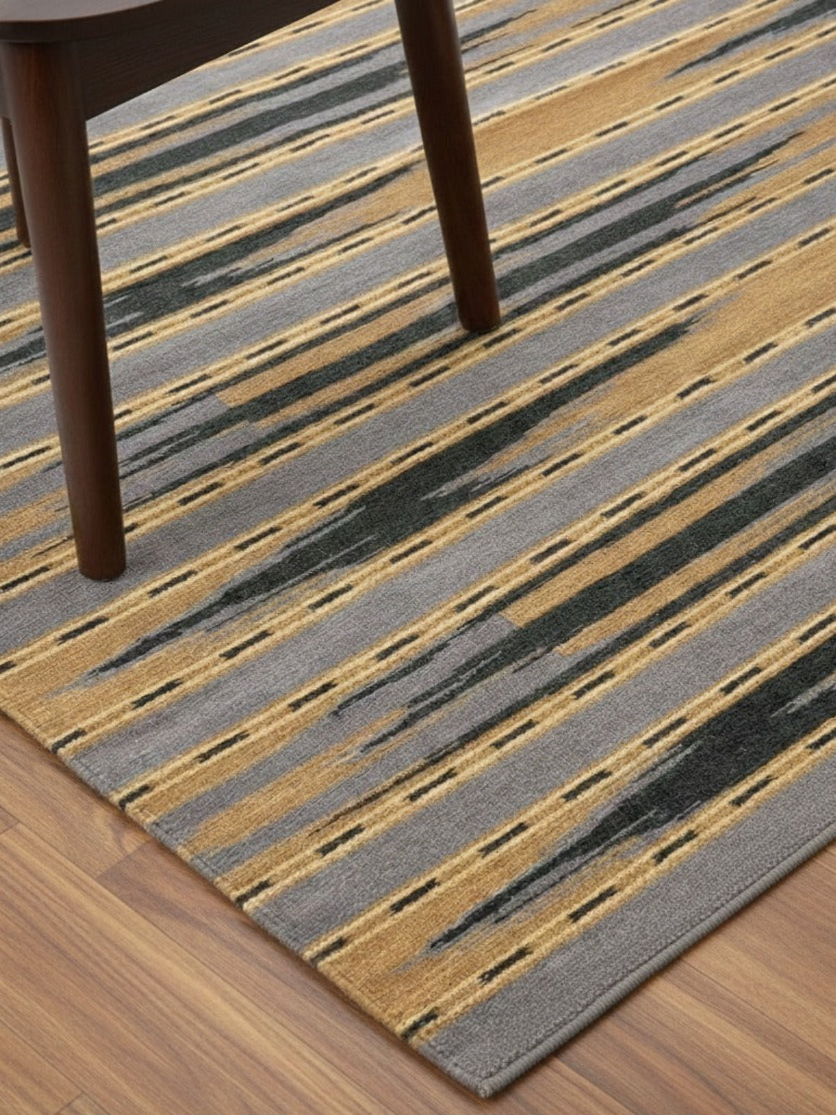 The Sirocco Wool Rug close-up showing the wool-cotton weave and surface texture