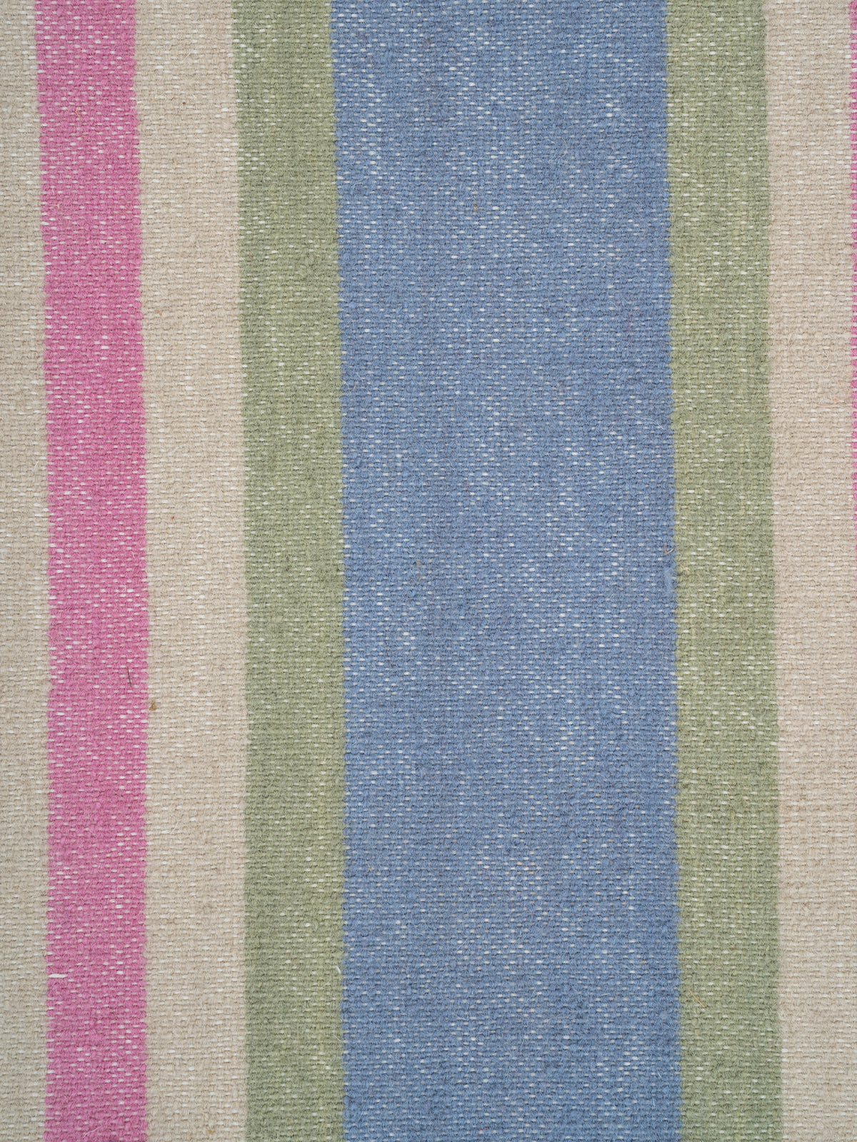 The Sky Blush Runner - cotton runner laid in a hallway view