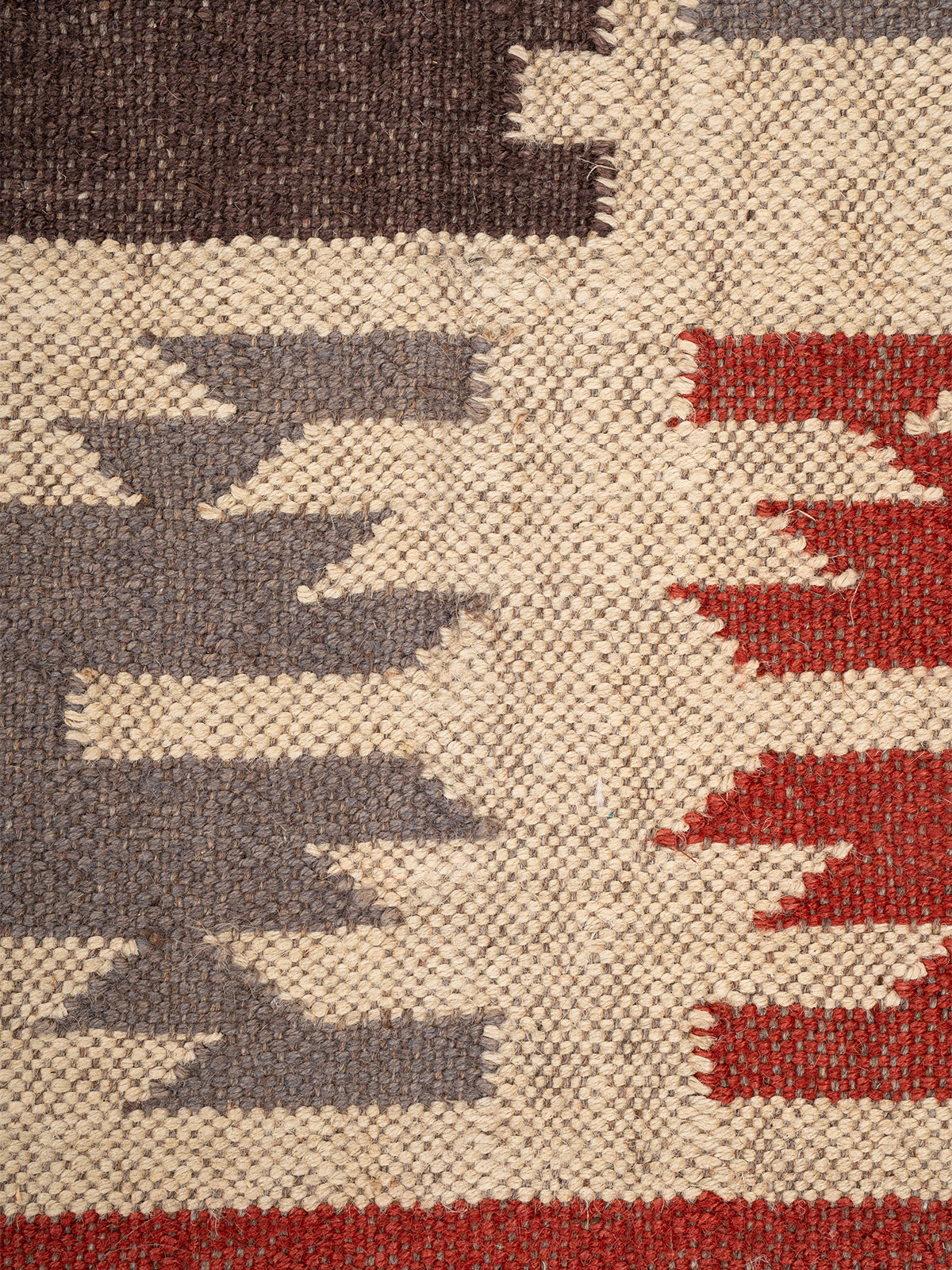 The Tribal Sentinel Rug - additional product view showing the wool rug