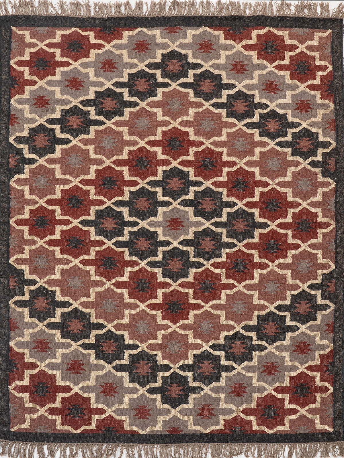 The Twilight Mosaic Rug wool rug in blue tones