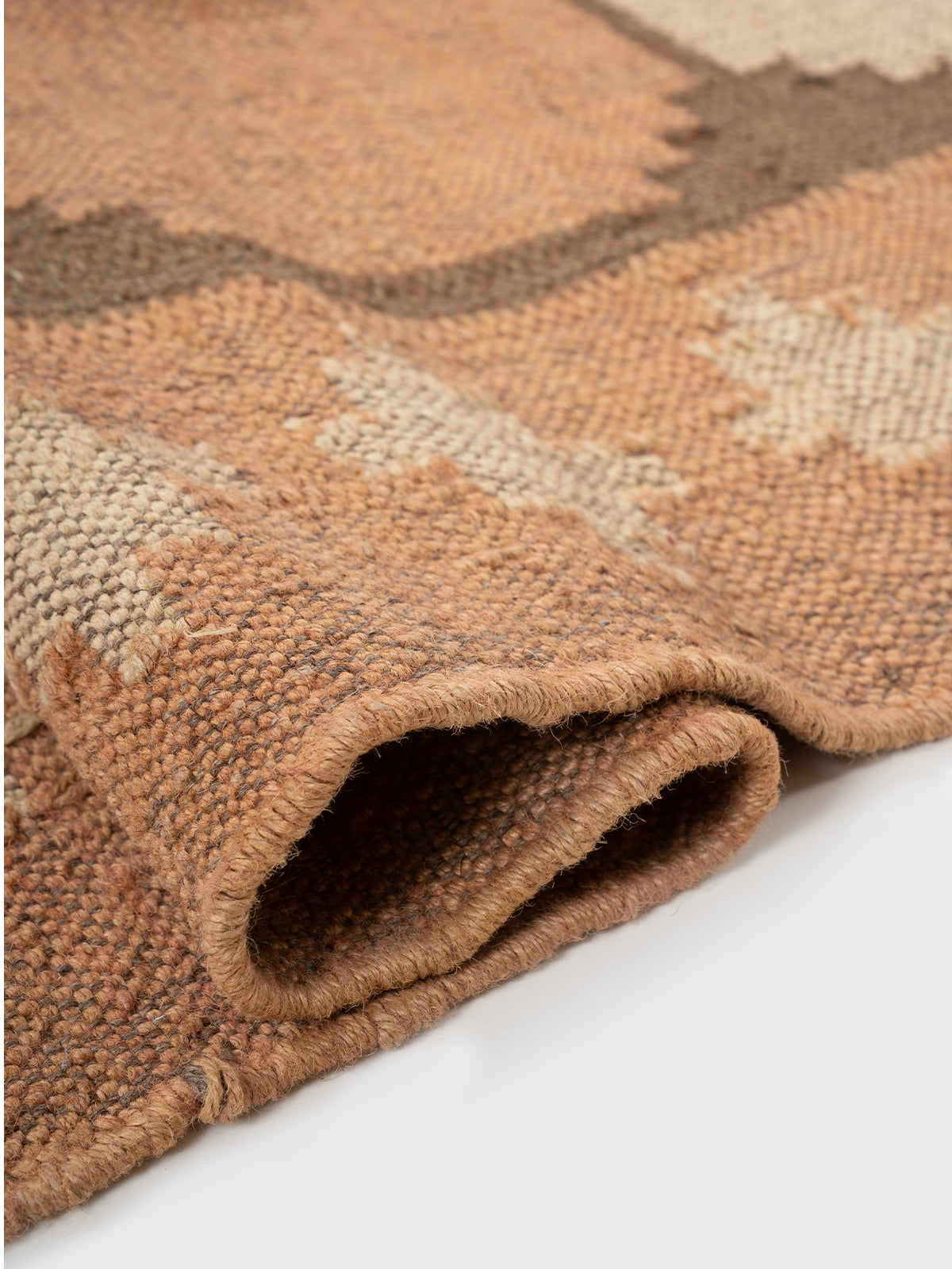 The Warm Lattice Rug - additional product view showing the wool rug
