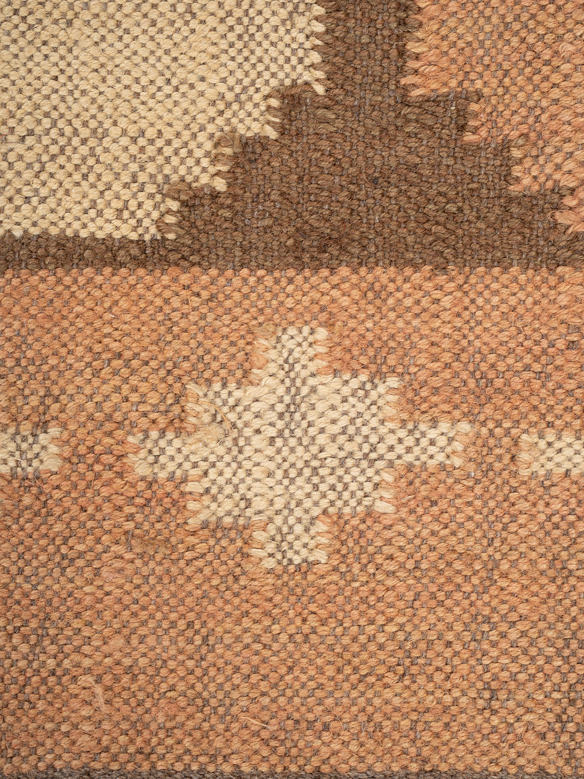 The Warm Lattice Rug - additional product view showing the wool rug
