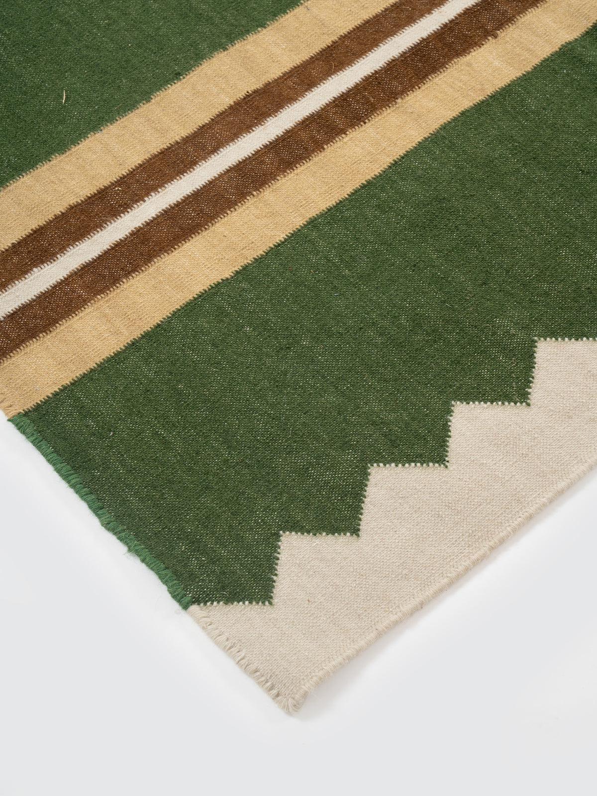 The Zigzag Trail Runner-Sage close-up showing the cotton weave and geometric surface