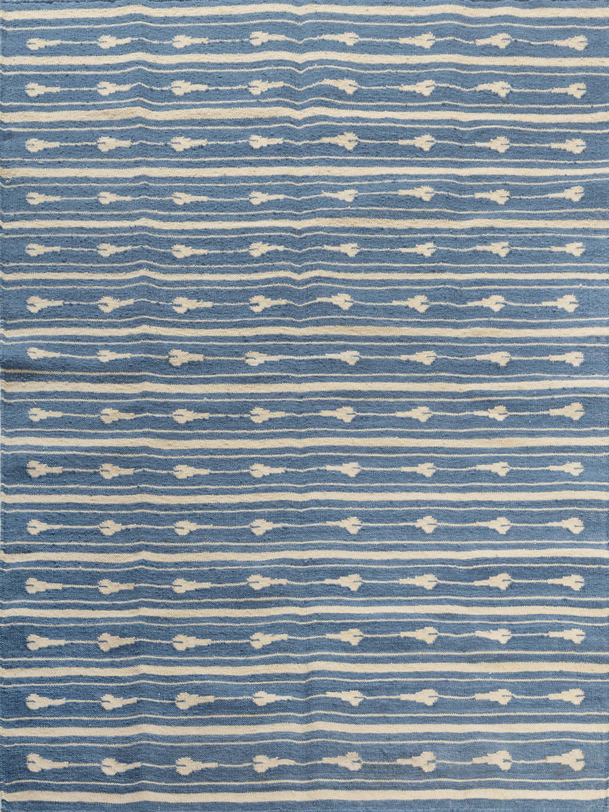 Tideway Wool Rug-Blue wool rug in blue tones