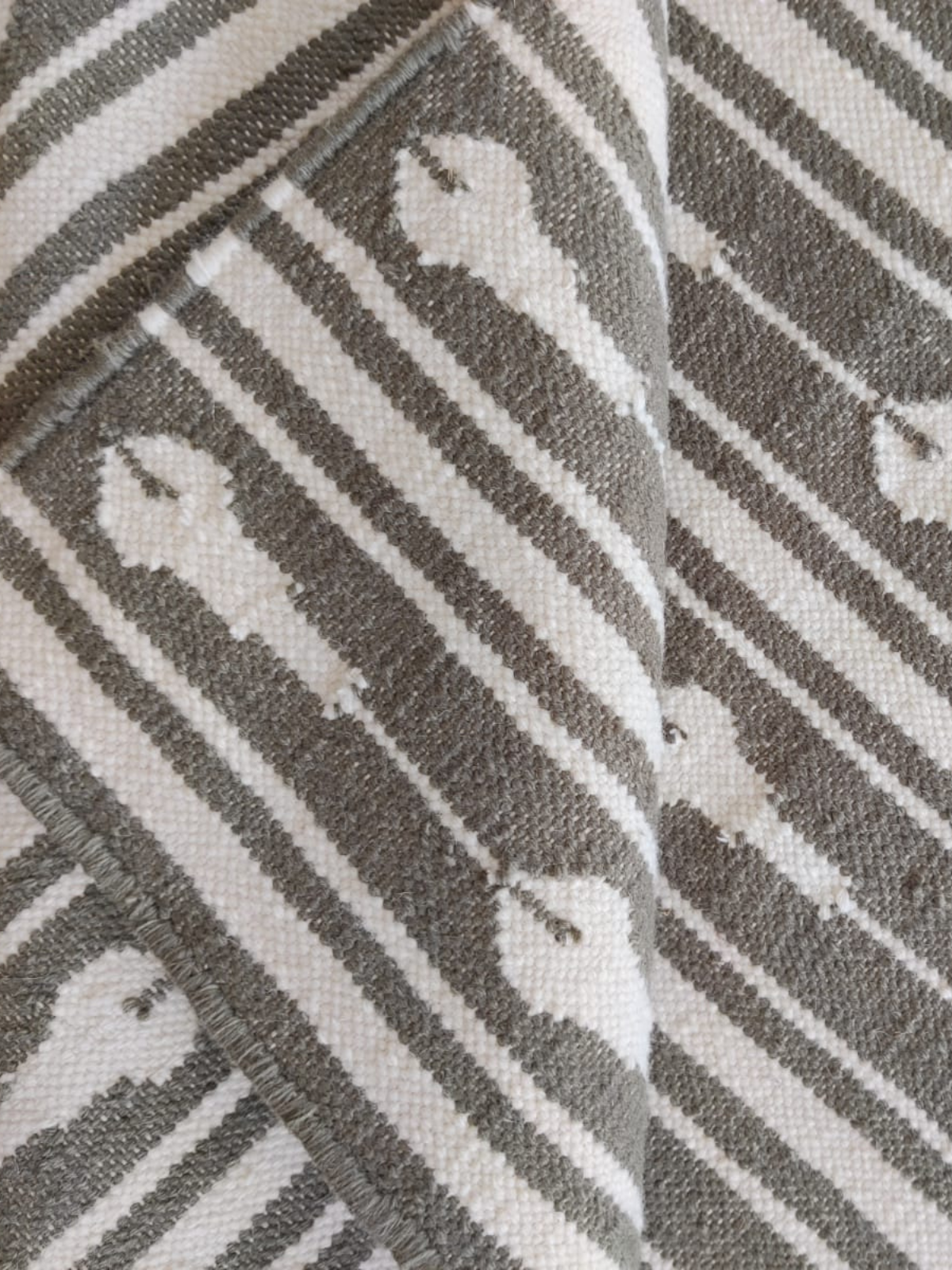 Tideway Wool Rug-Brown - additional product view showing the wool rug