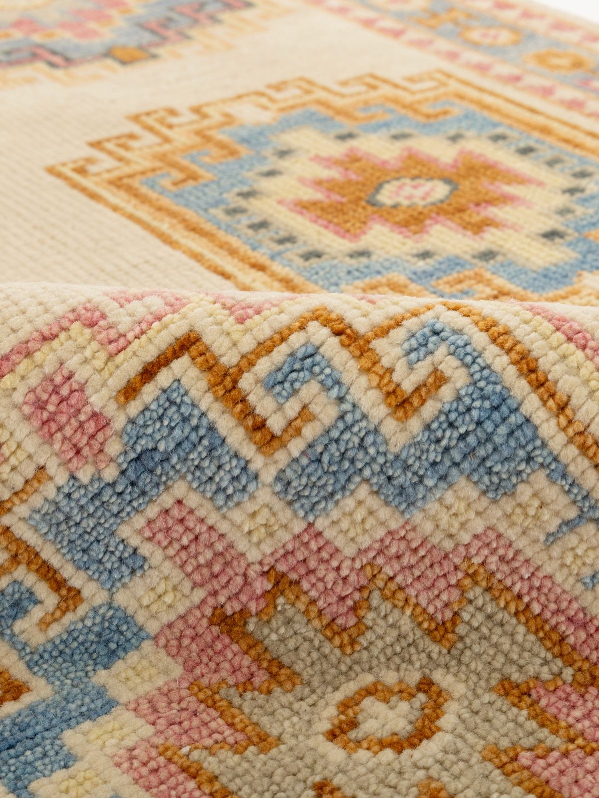 Turkish Aura Oushak Rug - additional product view showing the wool rug