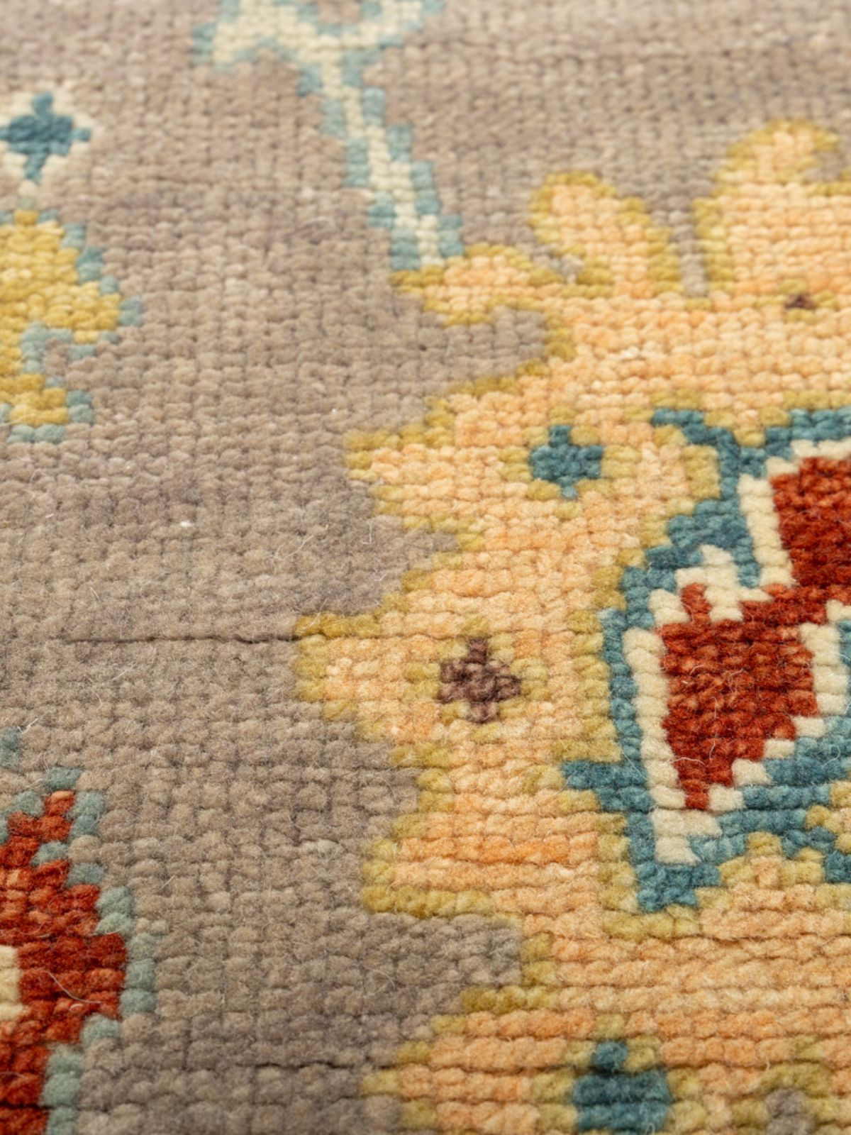 Turkish Treasures Oushak Rug - additional product view showing the wool rug