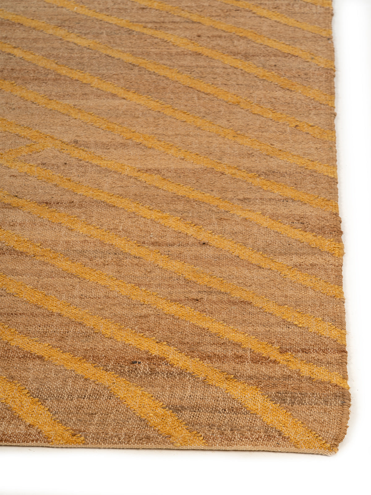 Two-Tone Framed Jute Rug jute rug styled in a living room interior