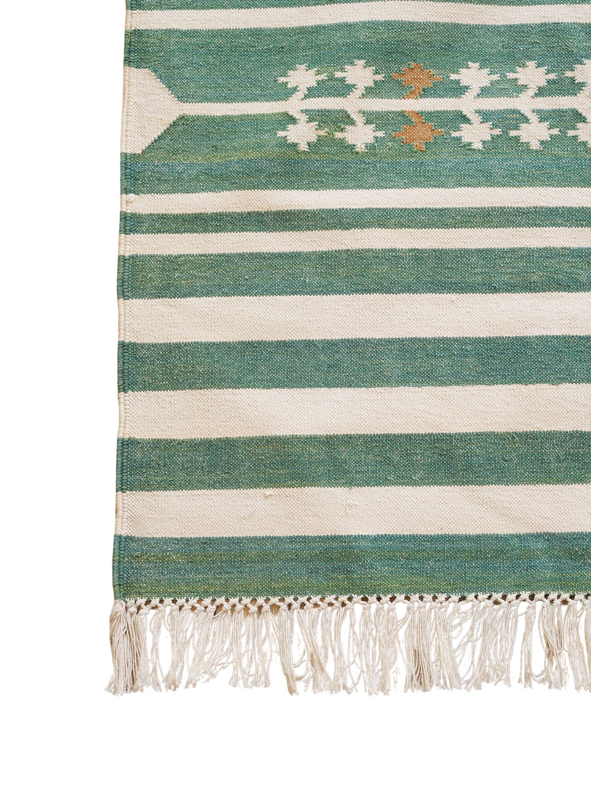 Waves of Tranquility - additional product view showing the cotton rug