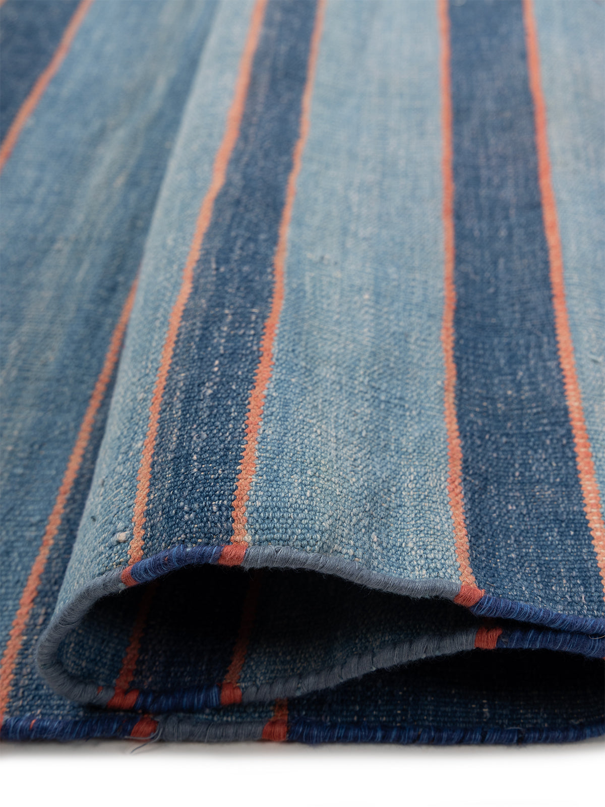 Wayfarer Stripes Dhurrie - additional product view showing the cotton rug