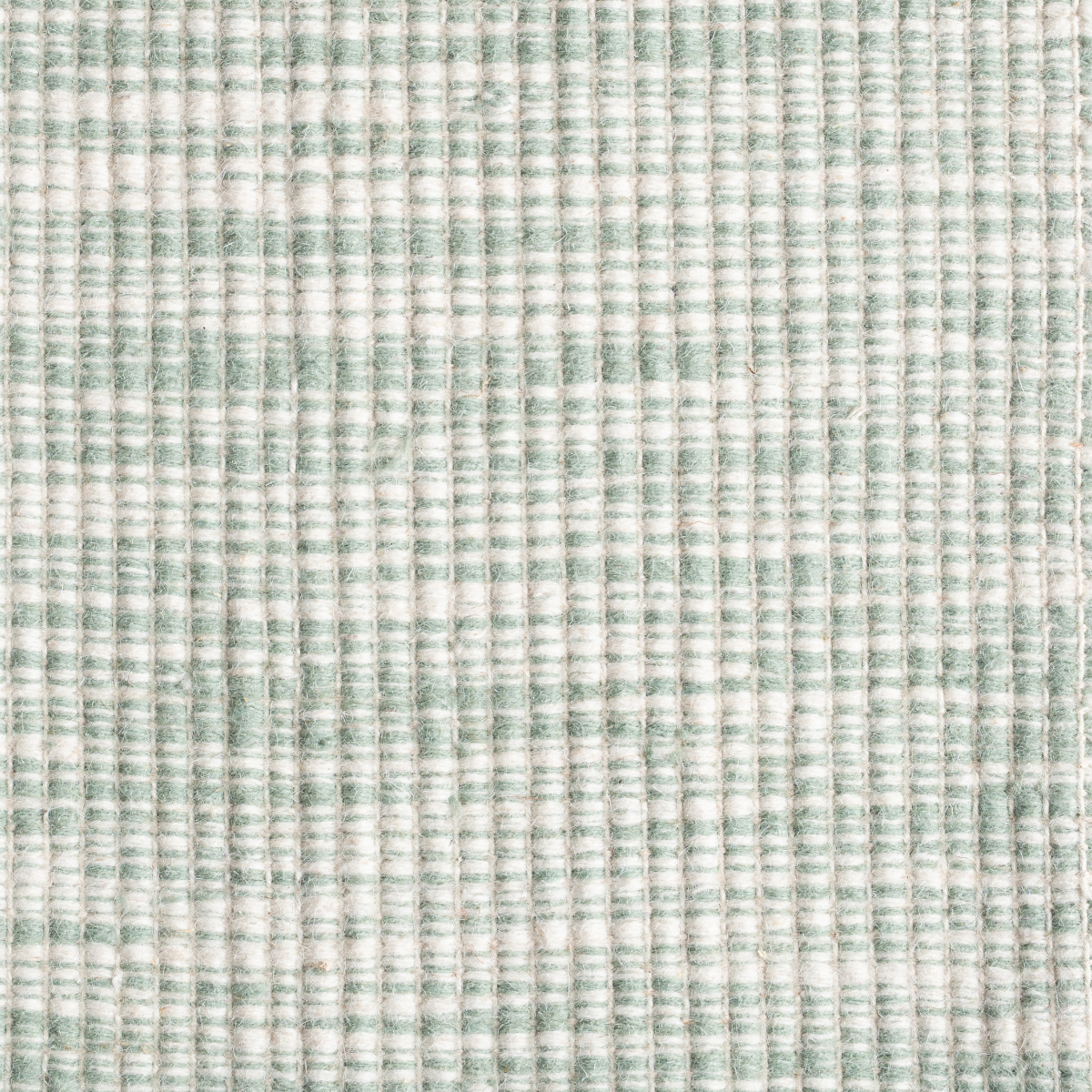 Weaver's Ridge : Lichen Ridge wool rug in green tones, overhead view