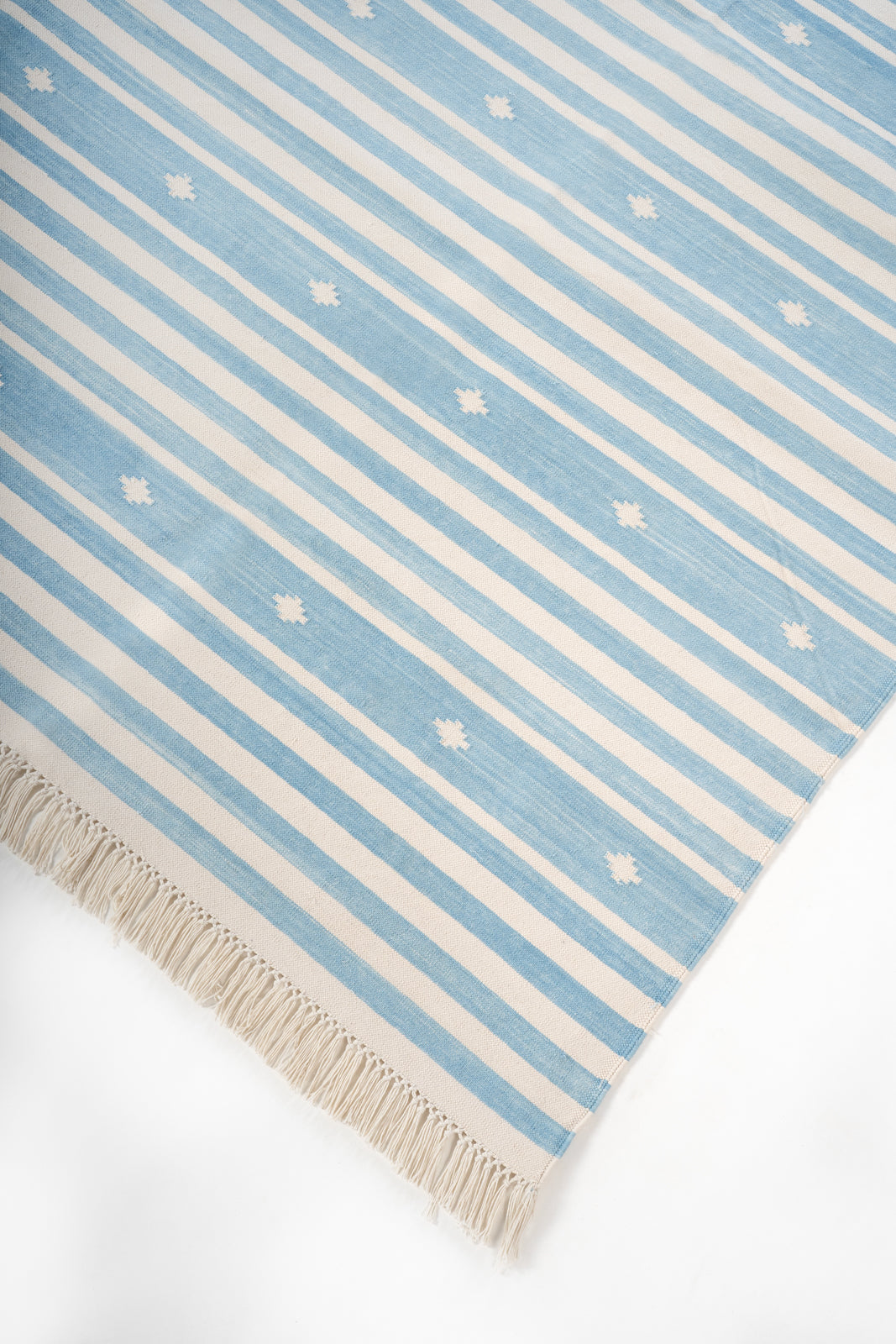Whisper Flatweave Rug close-up showing the cotton weave and surface texture