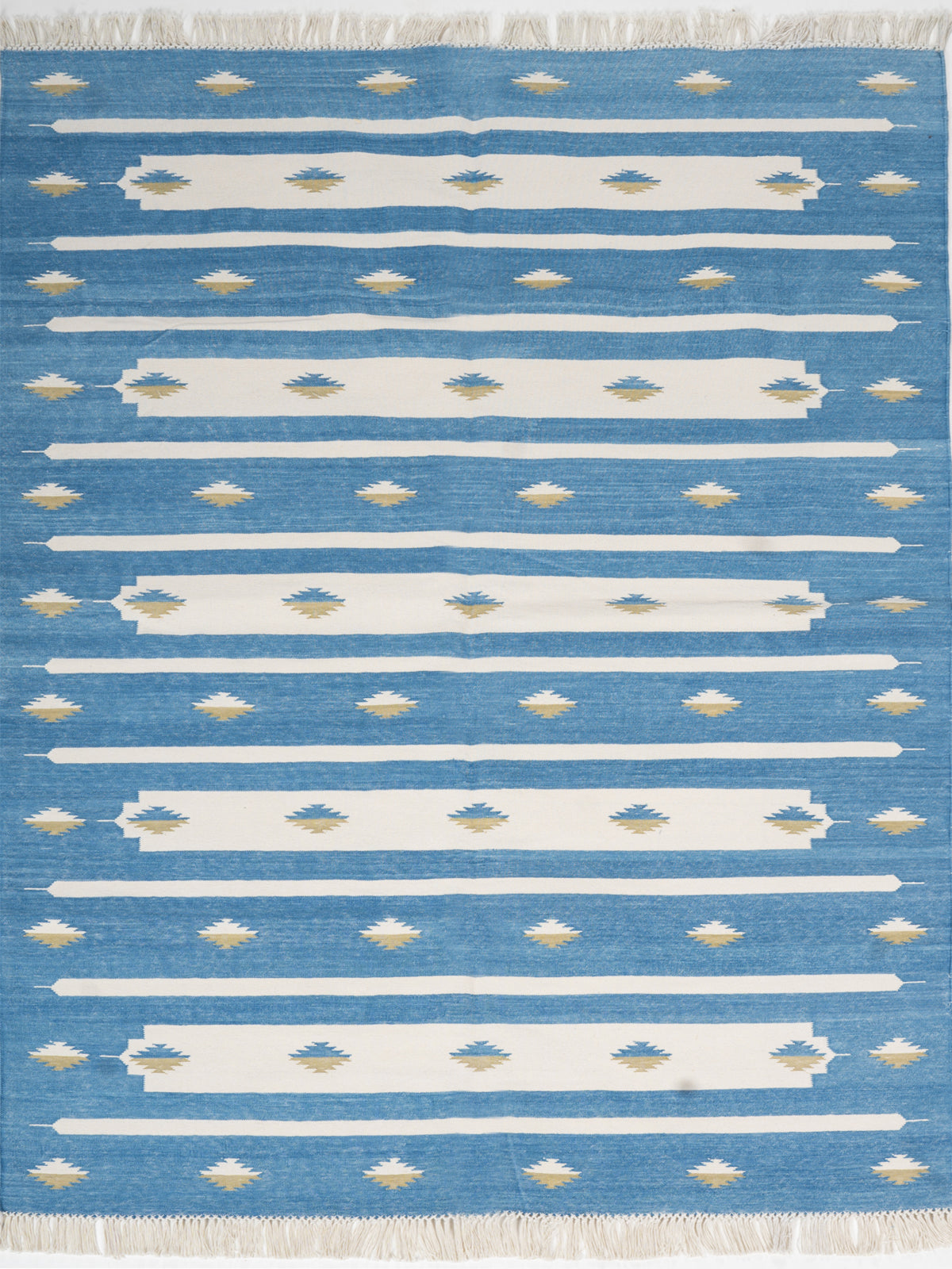Whisper Tie-Dye Flatweave Rug cotton rug in neutral tones