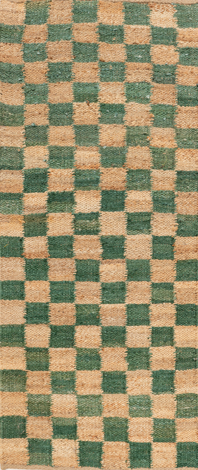 Windsor Checkered Jute Runner in jute