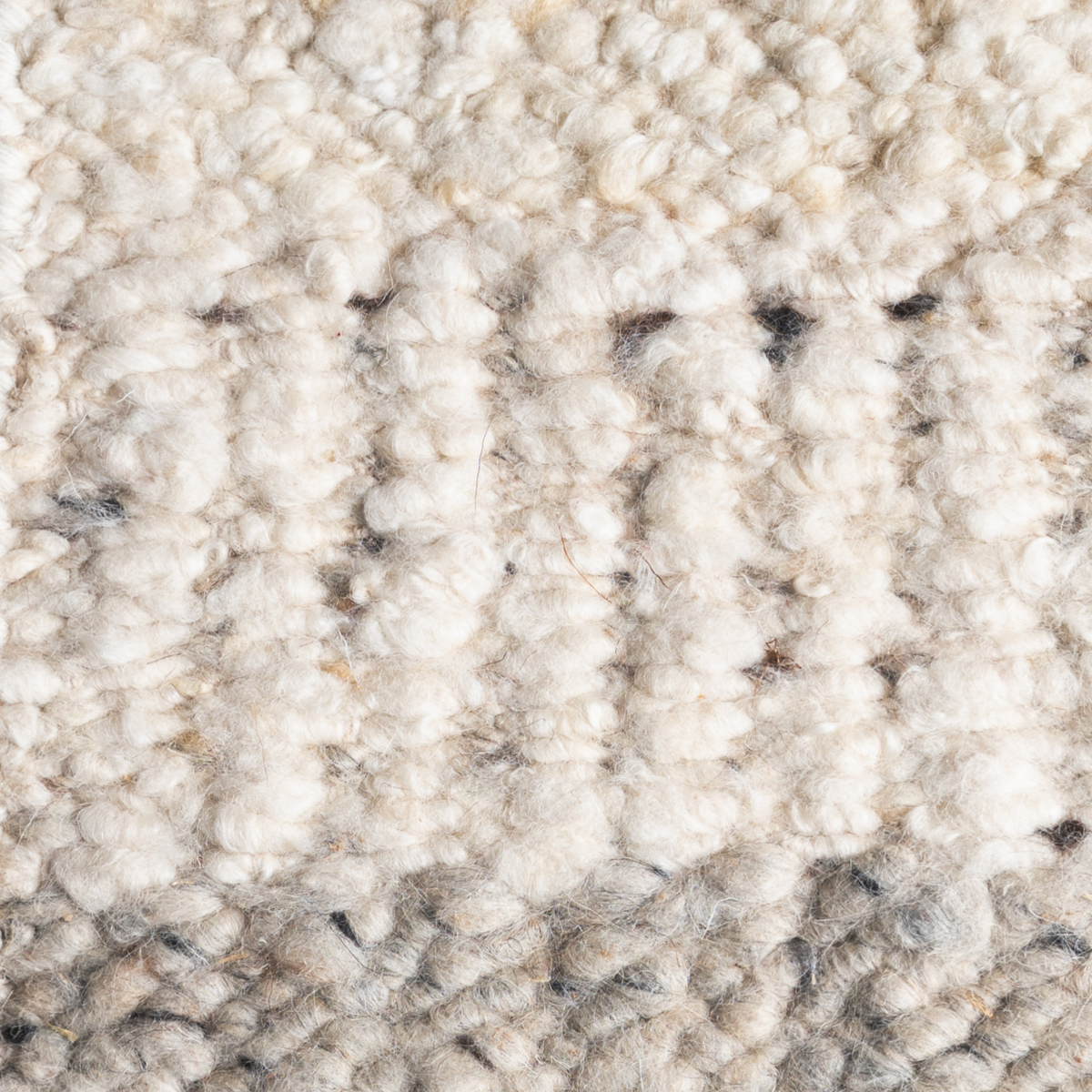 Wool Glen : Misty Hollow close-up showing the handcarded wool weave and surface texture