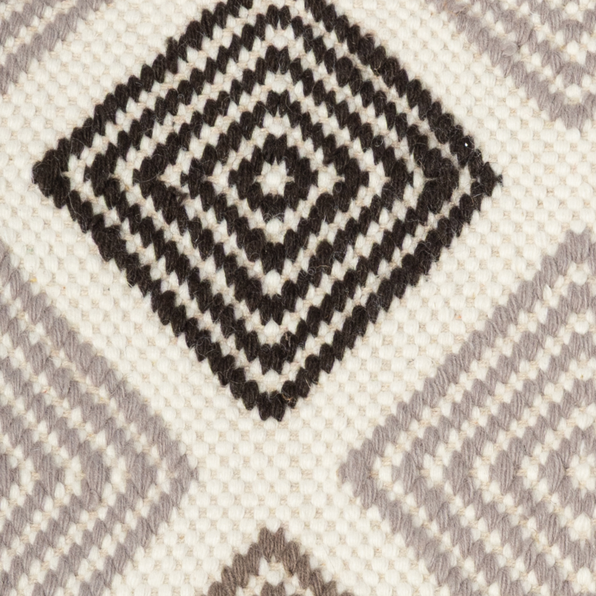 Wool Tundra close-up showing the wool weave and geometric motif