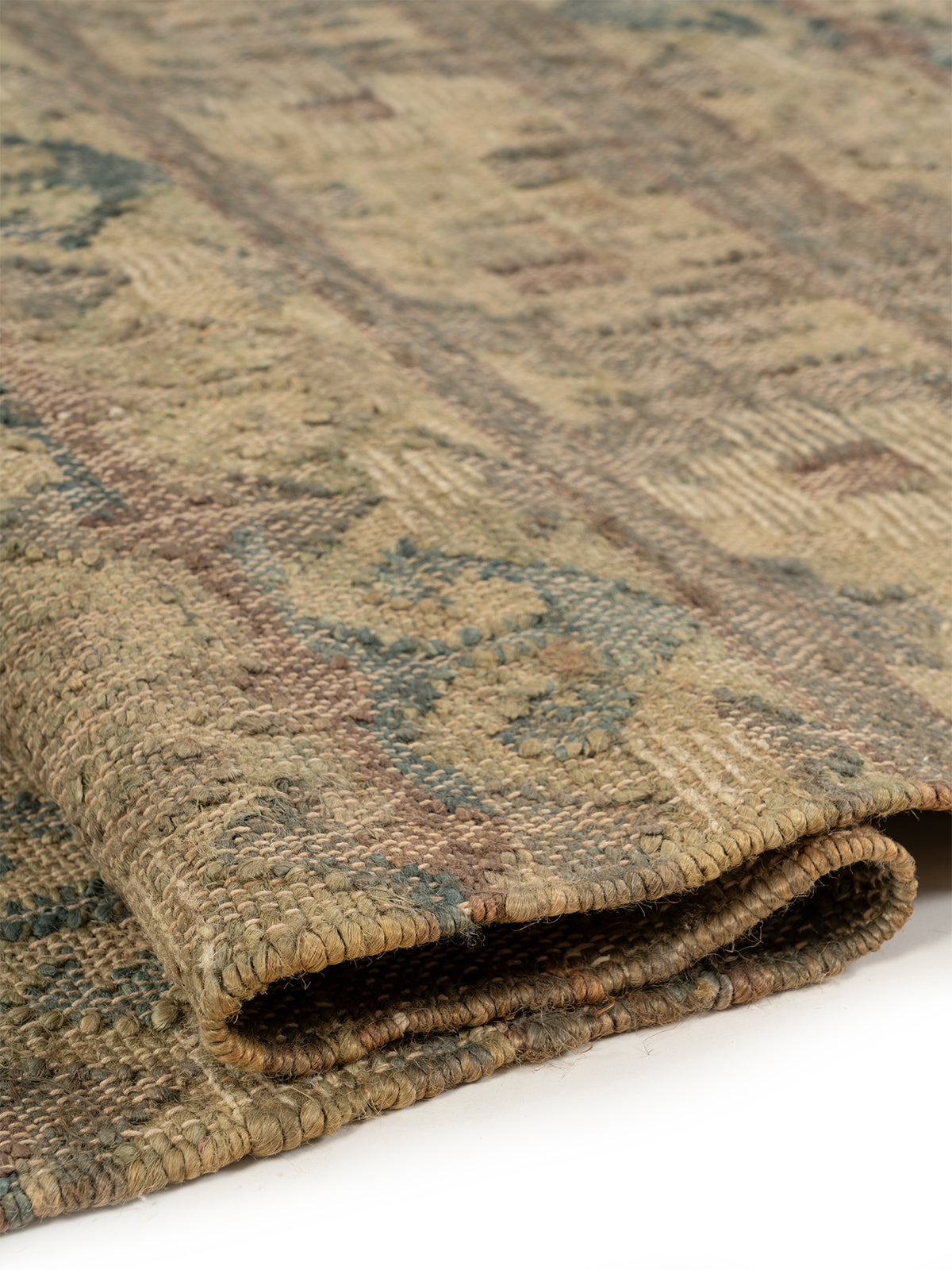 Woven Earth Chevron Jute Rug - additional product view showing the jute rug