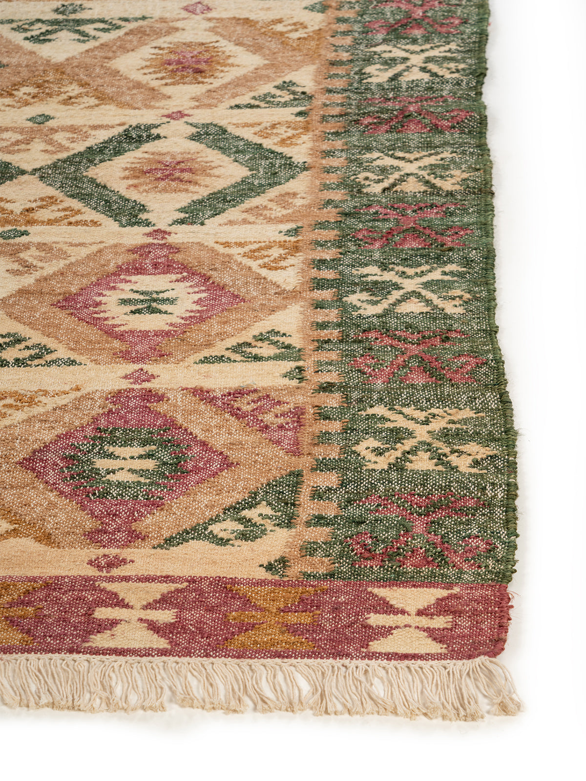 Zulu Zigzag Jute Rug jute rug styled in a living room interior